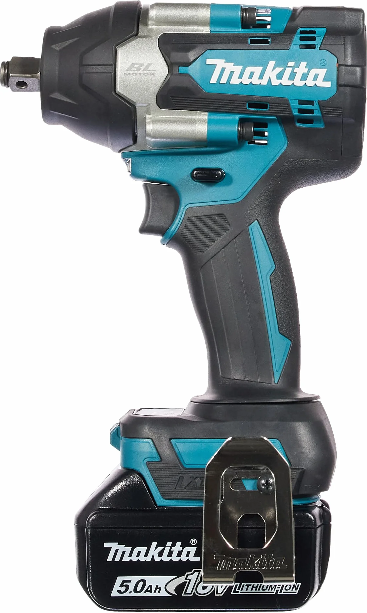 Makita DTW700RTJ 18V Li-ion LXT bezszczotkowy klucz udarowy w komplecie z 2 bateriami 5,0 Ah i ładowarką dostarczoną w etui Makpac