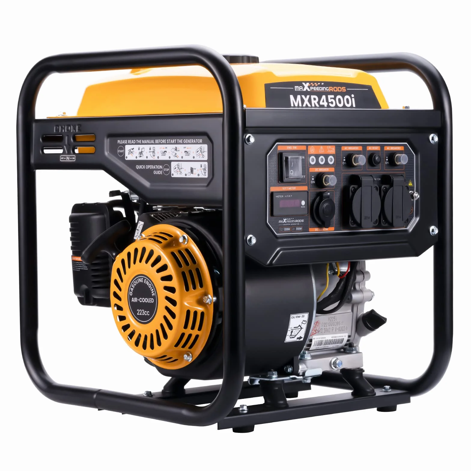 maXpeedingrods Inwerterowy generator prądu 3500 W 230 V, agregat prądotwórczy
