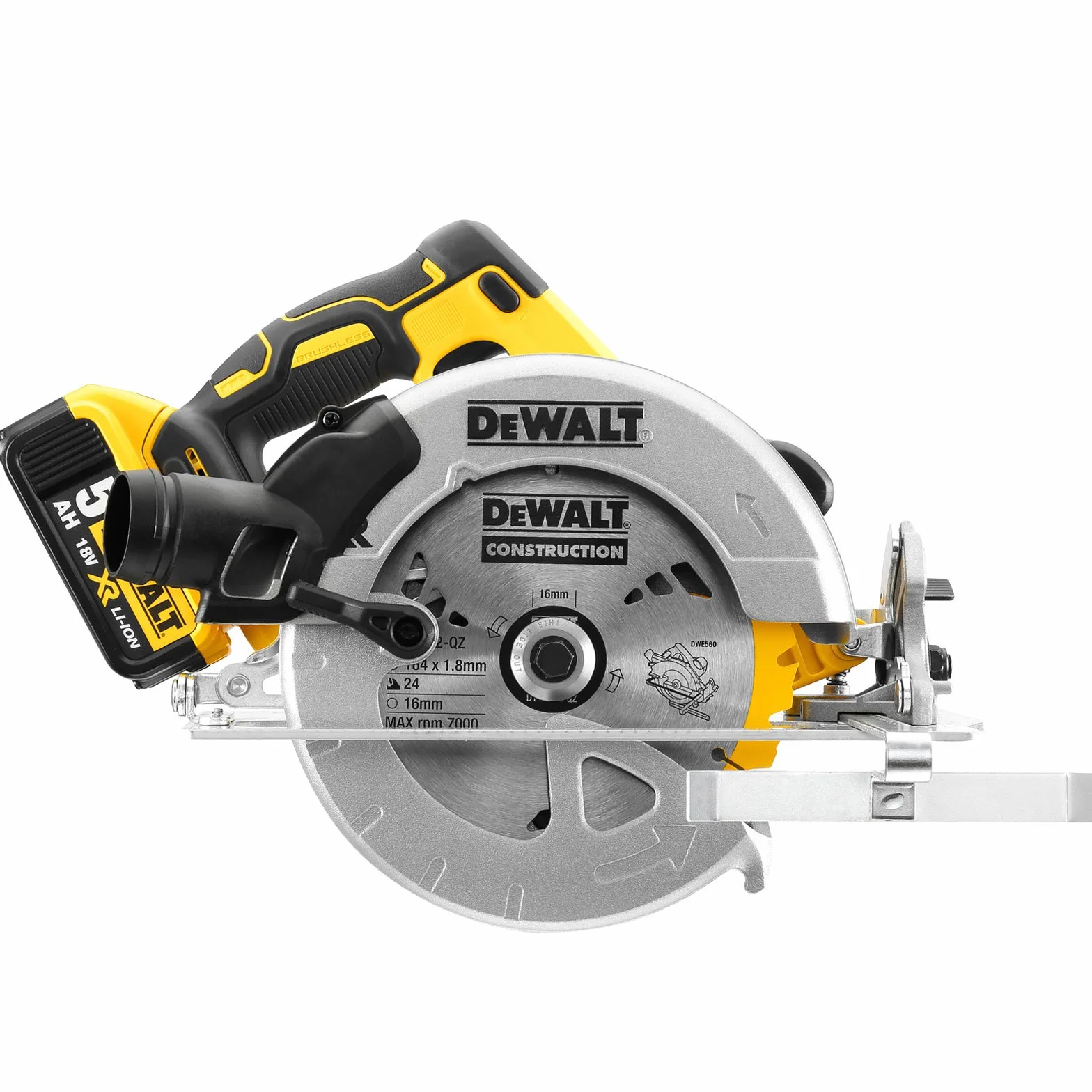 Dewalt DCS570N Bezszczotkowa Piła Tarczowa XR 18 V, Wielokolorowa, 184 mm