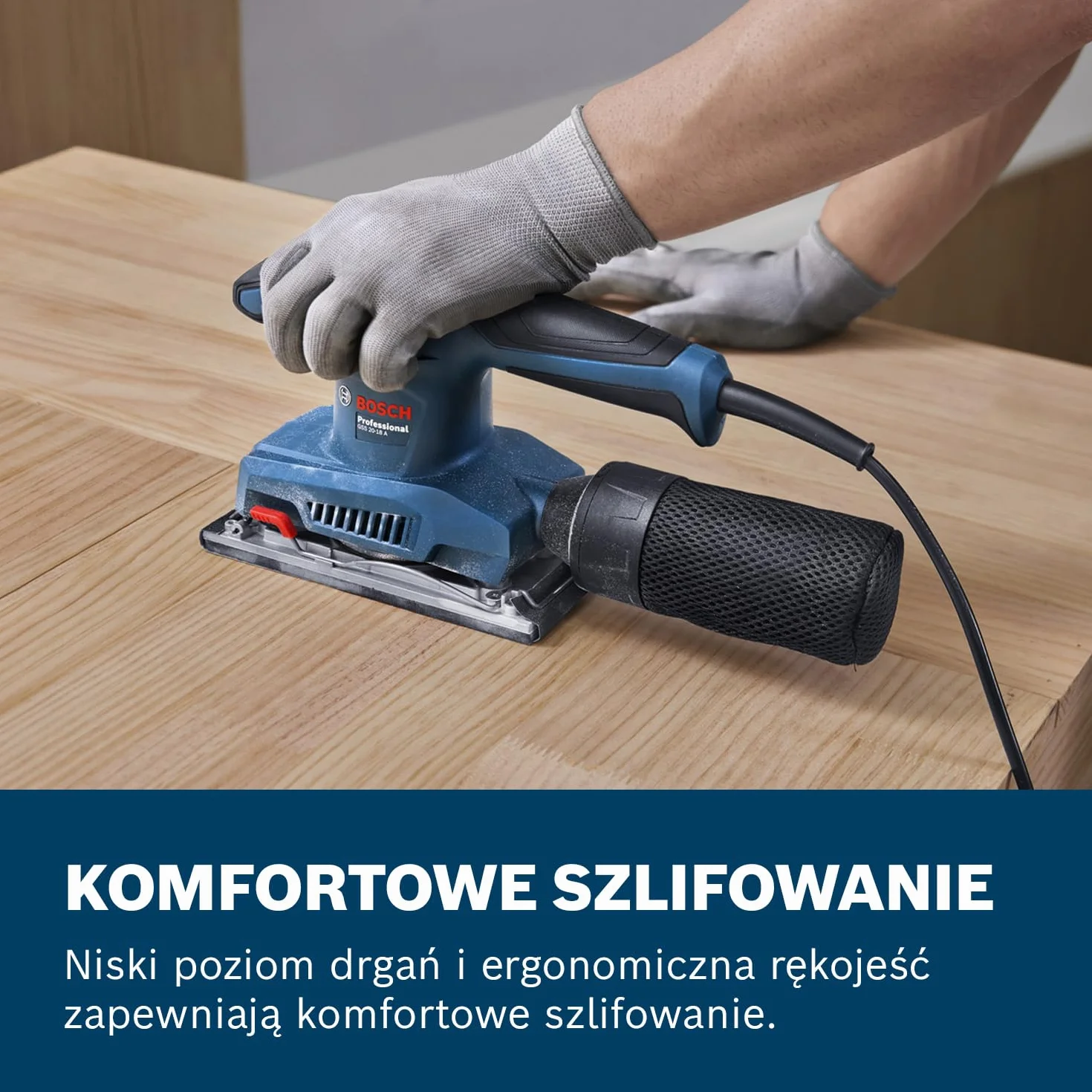 Bosch Professional Sieciowa szlifierka oscylacyjna GSS 20-18 A (worek na pył, płyta dziurkująca)