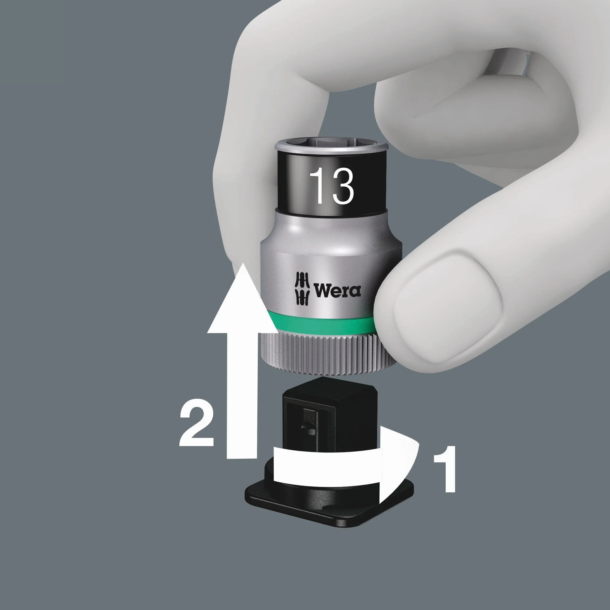 Wera 8006 Sc 1 Zyklop Zestaw Kluczy Nasadowych 28 Elementów Srebrny/Czarny