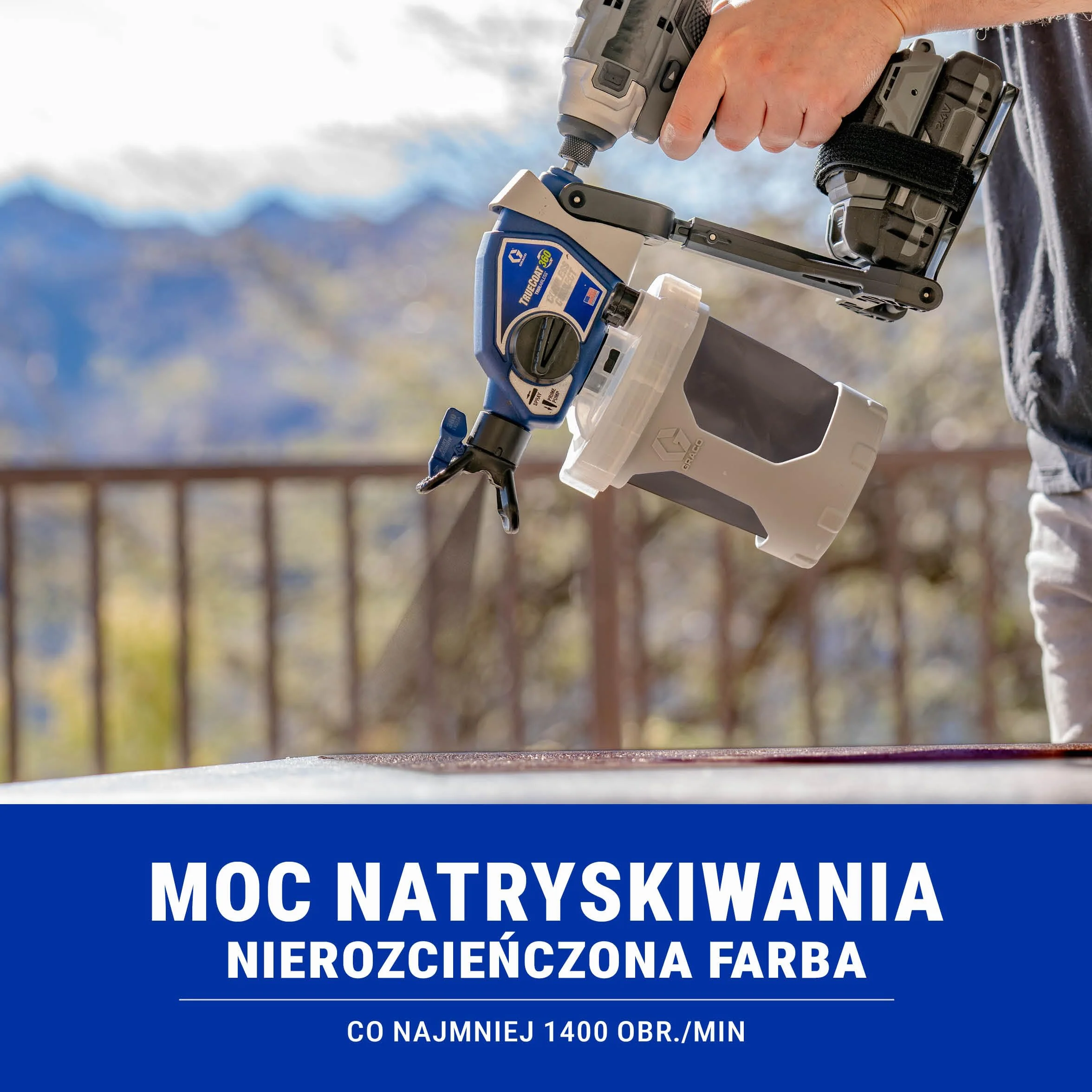 Magnum by Graco 26D361 TrueCoat 360 Cordless Connect, Ręczne, bezprzewodowe Airless system natryskowy mocowane do wiertarek, zastosowania domowe, małe dekoratorskie projekty (maks. ciśnienie 138 bar)