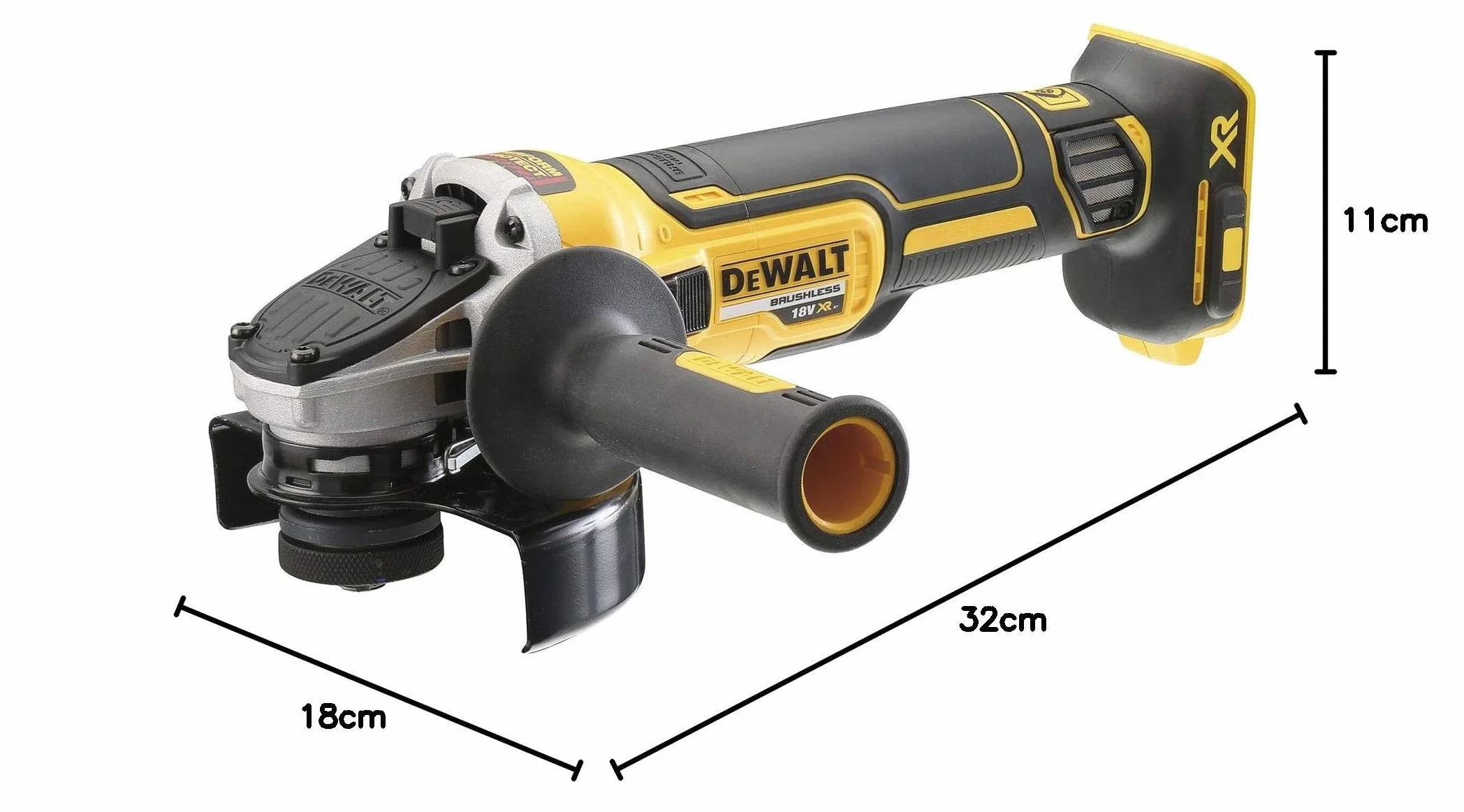 Dewalt Tstak Szlifierka, Czarny/Żółty, ‎44 x 33.5 x 16 cm; 4.49 kg; 125 mm