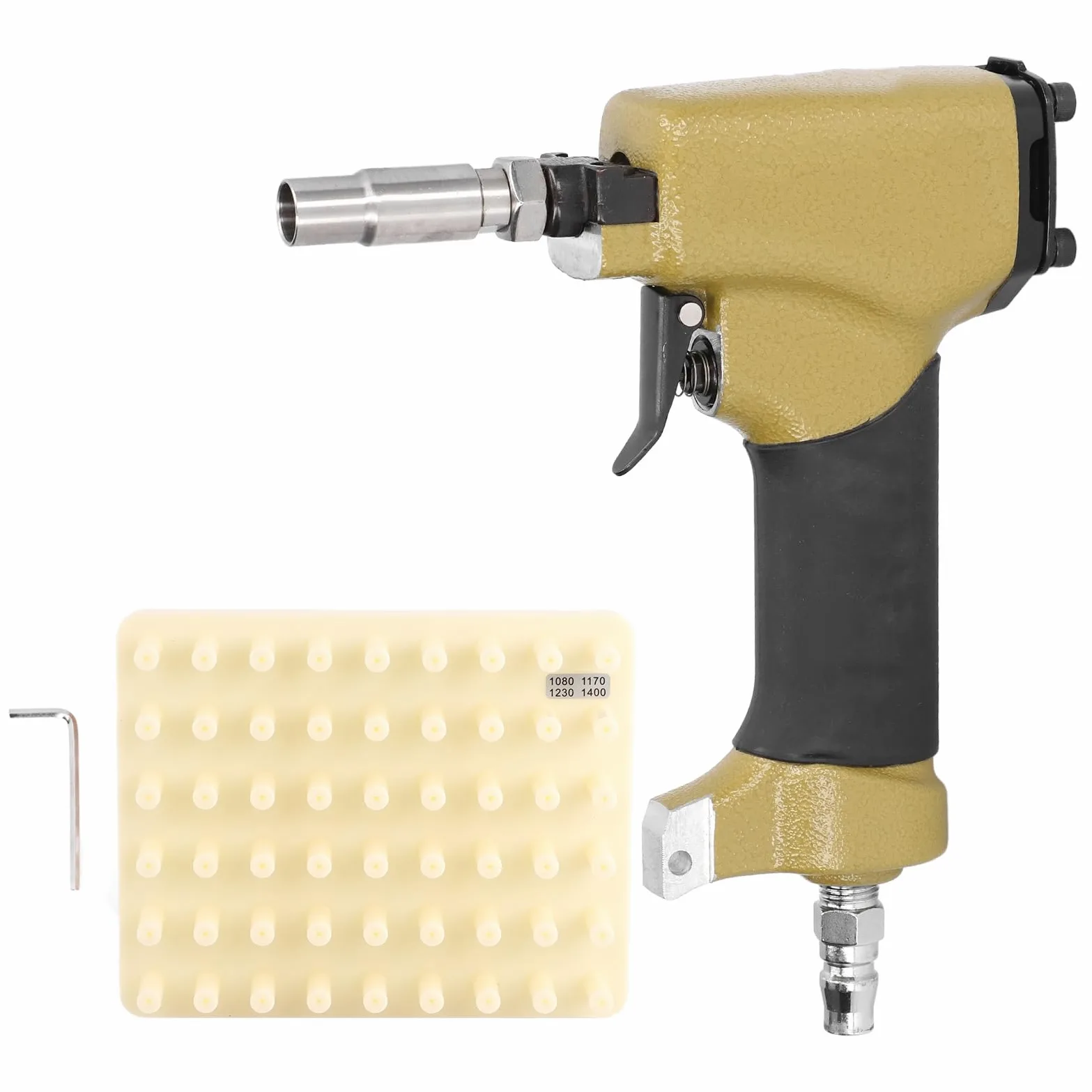 Ejoyous Pneumatyczny Pistolet do Pinezek, Pistolet Pneumatyczny ze Stopu Aluminium, Tuleja Magnetyczna od 4 do 7 Kgf Cm3, Płytka Gwoździ 54, wykończeń Tapicerskich Pokrowiec na Krzesło Obróbki
