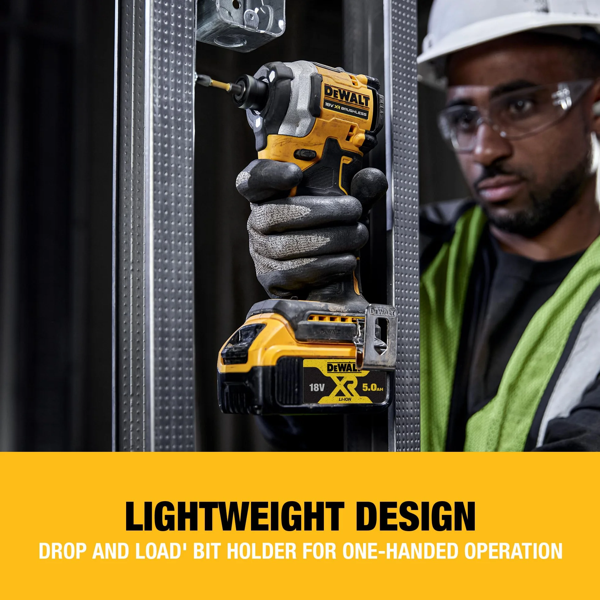 Dewalt XR Brushless DCF850N-XJ Wkrętarka 20x15x10 cm Czarny Żółty