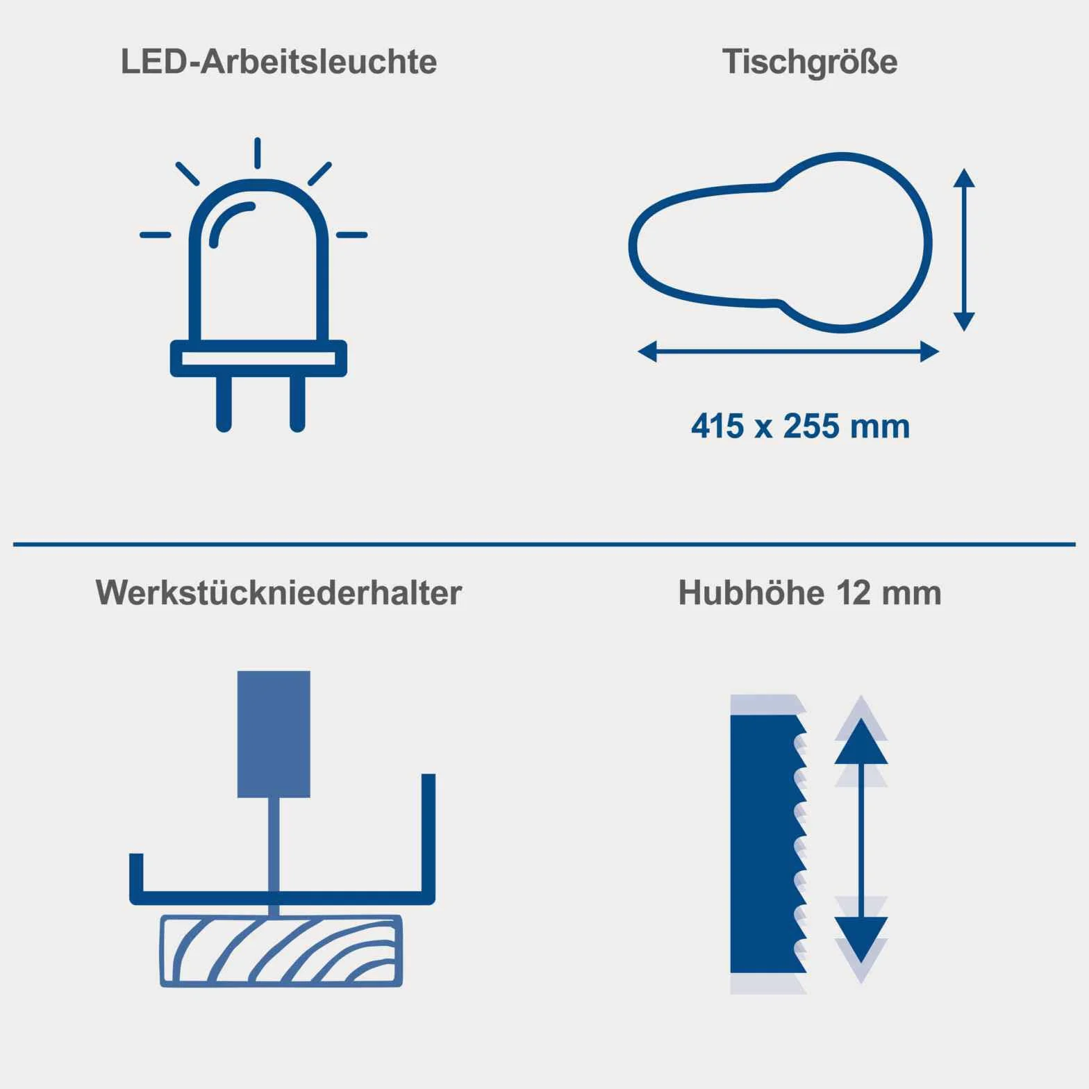 Scheppach Wyrzynarka SD1600 V, piła modelowa z wydajnym silnikiem 120 W, wysokość przejścia 50 mm i elastyczną dyszą dmuchawy