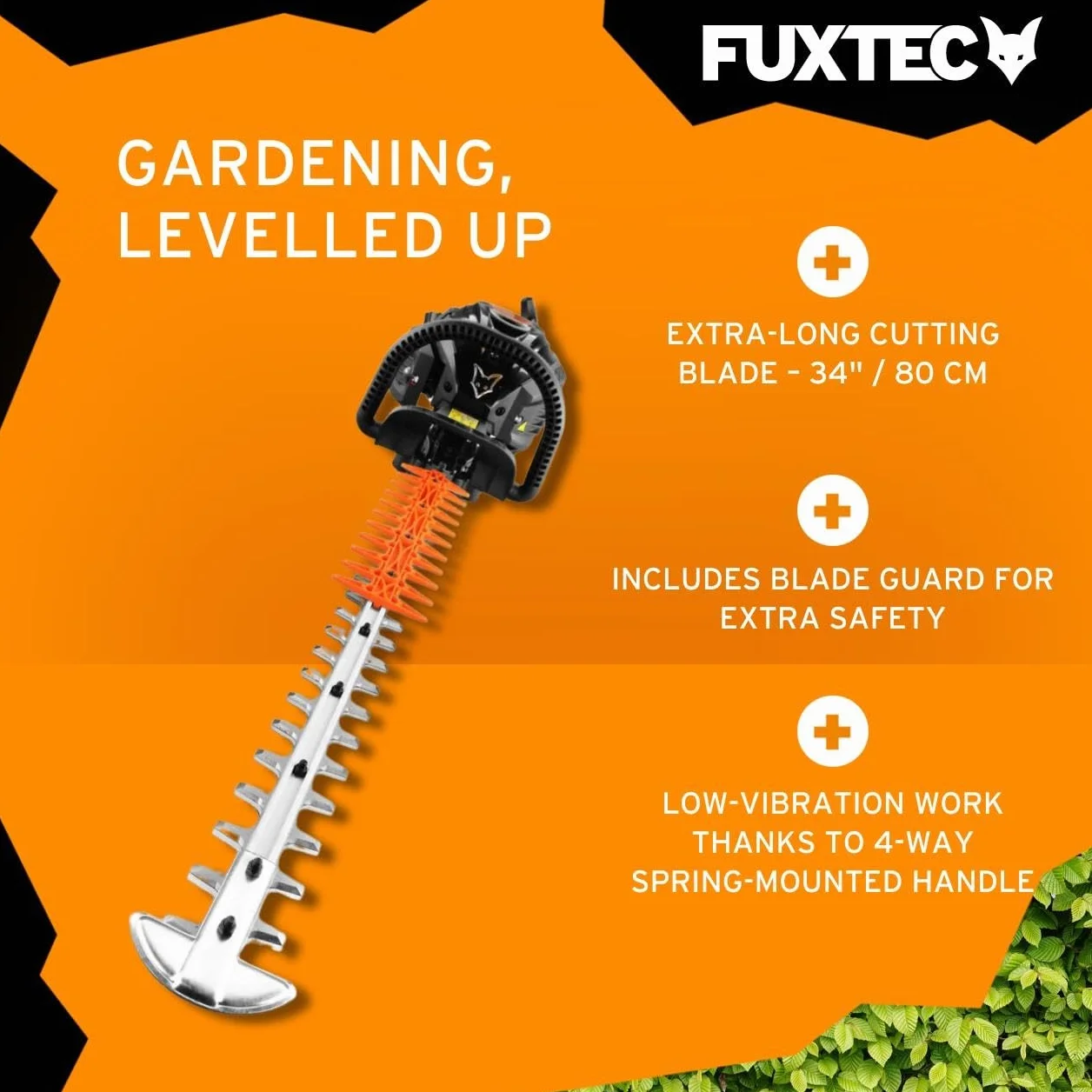 FUXTEC Professional FX-MHP126 Spalinowe Nożyce do Żywopłotu 800 mm Ostrze XXL