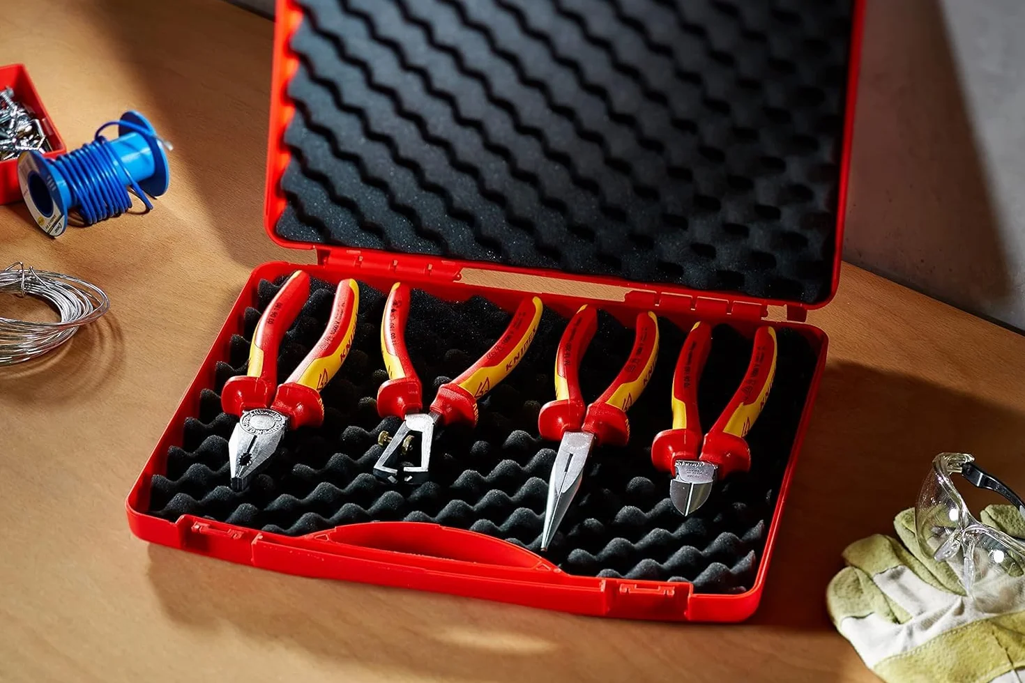 KNIPEX Walizka narzędziowa RED Electro Set 4-częściowy 275 mm