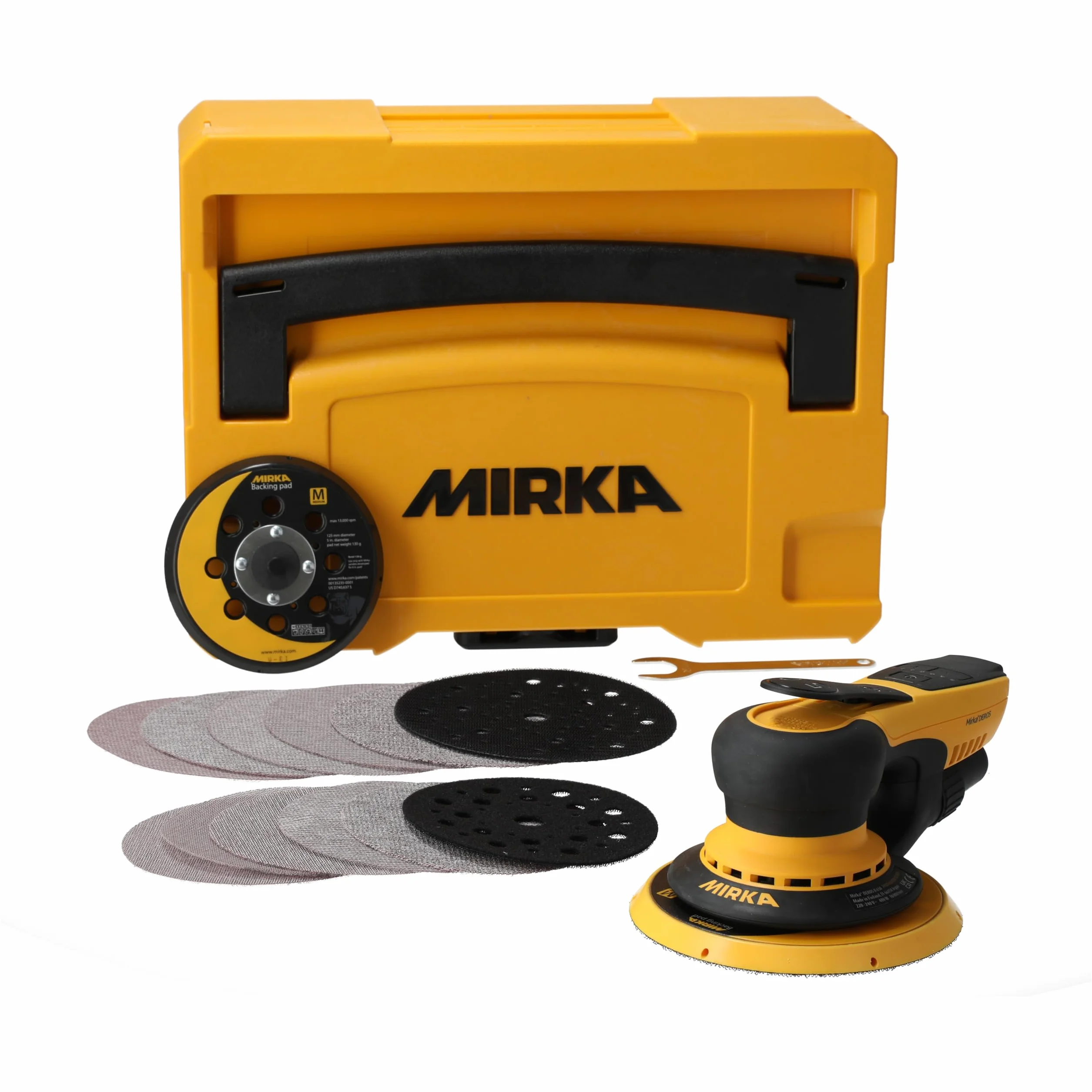 Mirka Deros Ii 5650 MID5650404CA Szlifierka Mimośrodowa, Żółty/Czarny, 125mm/Ø 150 mm