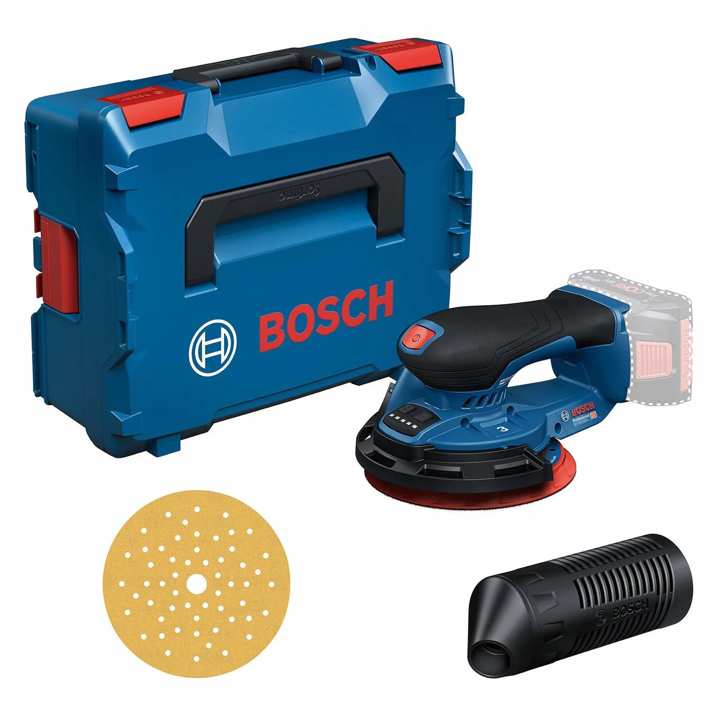 Bosch Professional GEX 18V-150-3 akumulatorowa szlifierka z L-BOXX 162