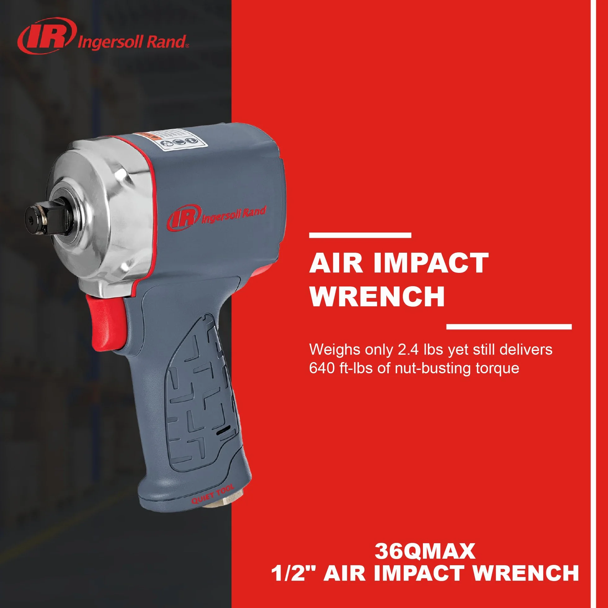 Ingersoll Rand 36QMAX Klucz udarowy 1/2 cala 870 Nm