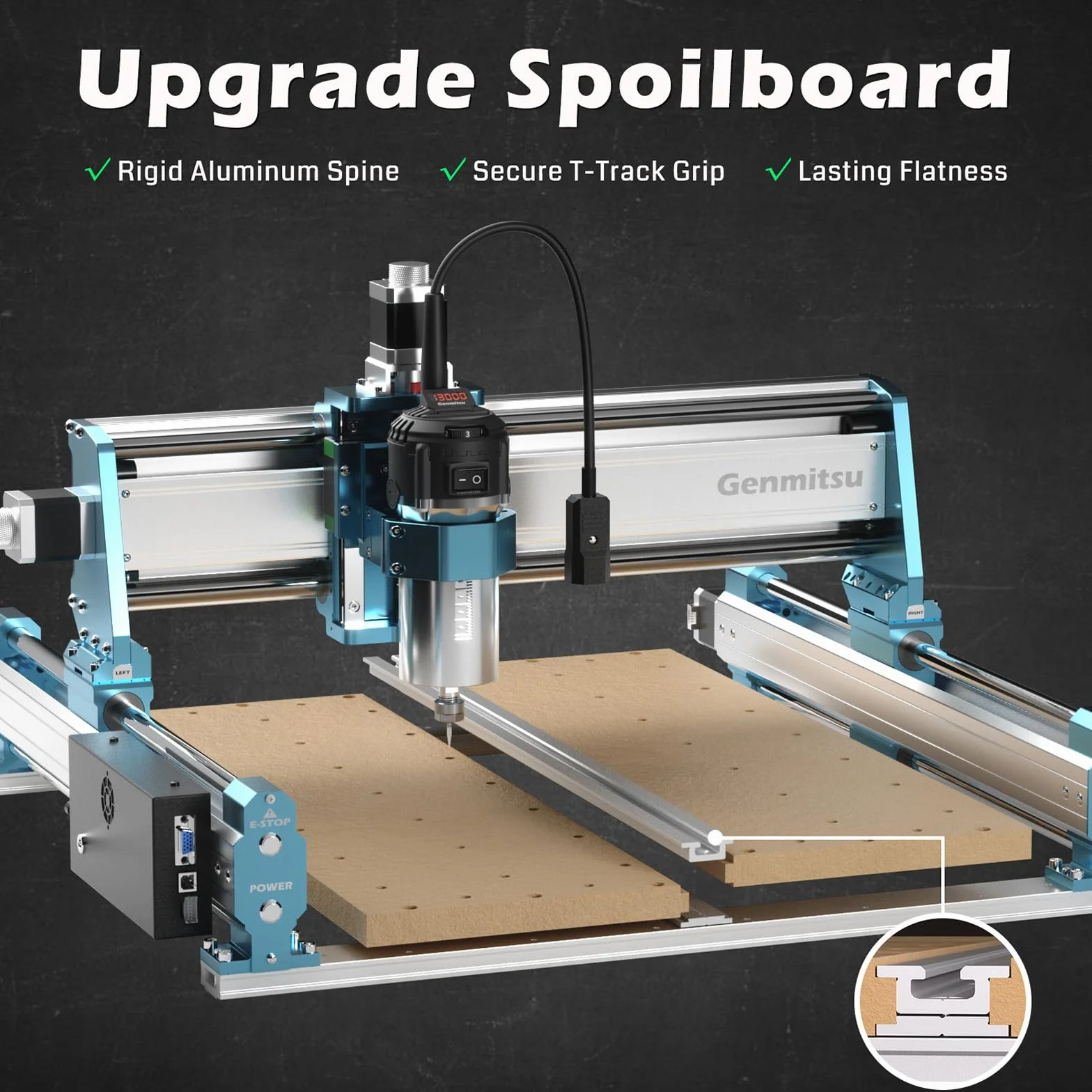 Genmitsu 4040-PRO MAX Maszyna CNC 710 W 3-osiowa do grawerowania drewna metalu akrylu
