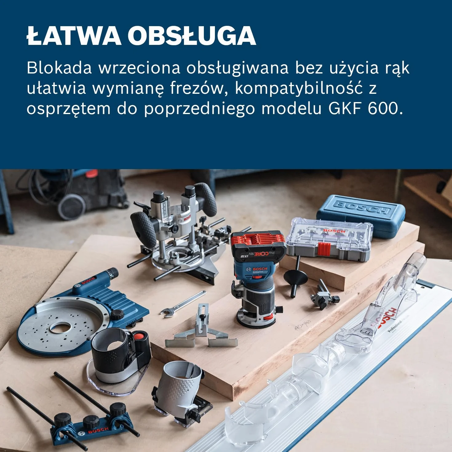 Bosch GKF 18V-8 Frezarka Akumulatorowa 18V L-BOXX