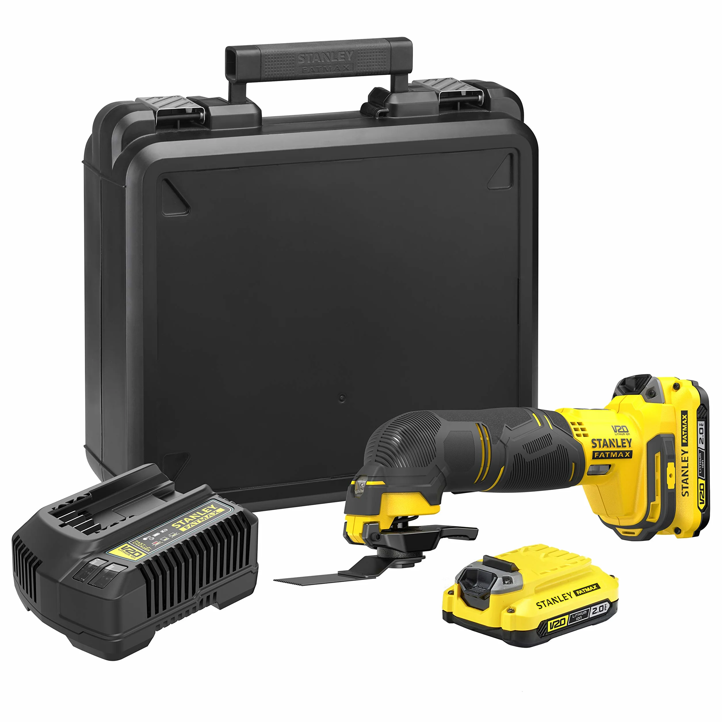 Stanley FATMAX Bezprzewodowe narzędzie wielofunkcyjne 18V 8000-18000 osc/min V20 SFMCE500D2K-QW