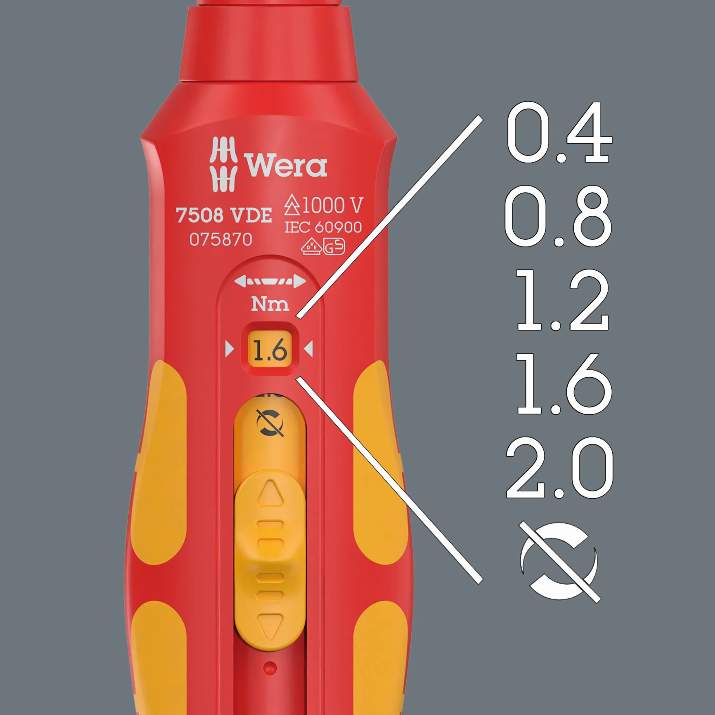 Wkrętak dynamometryczny 7508 VDE Kraftform Safe-Torque Speed 7508