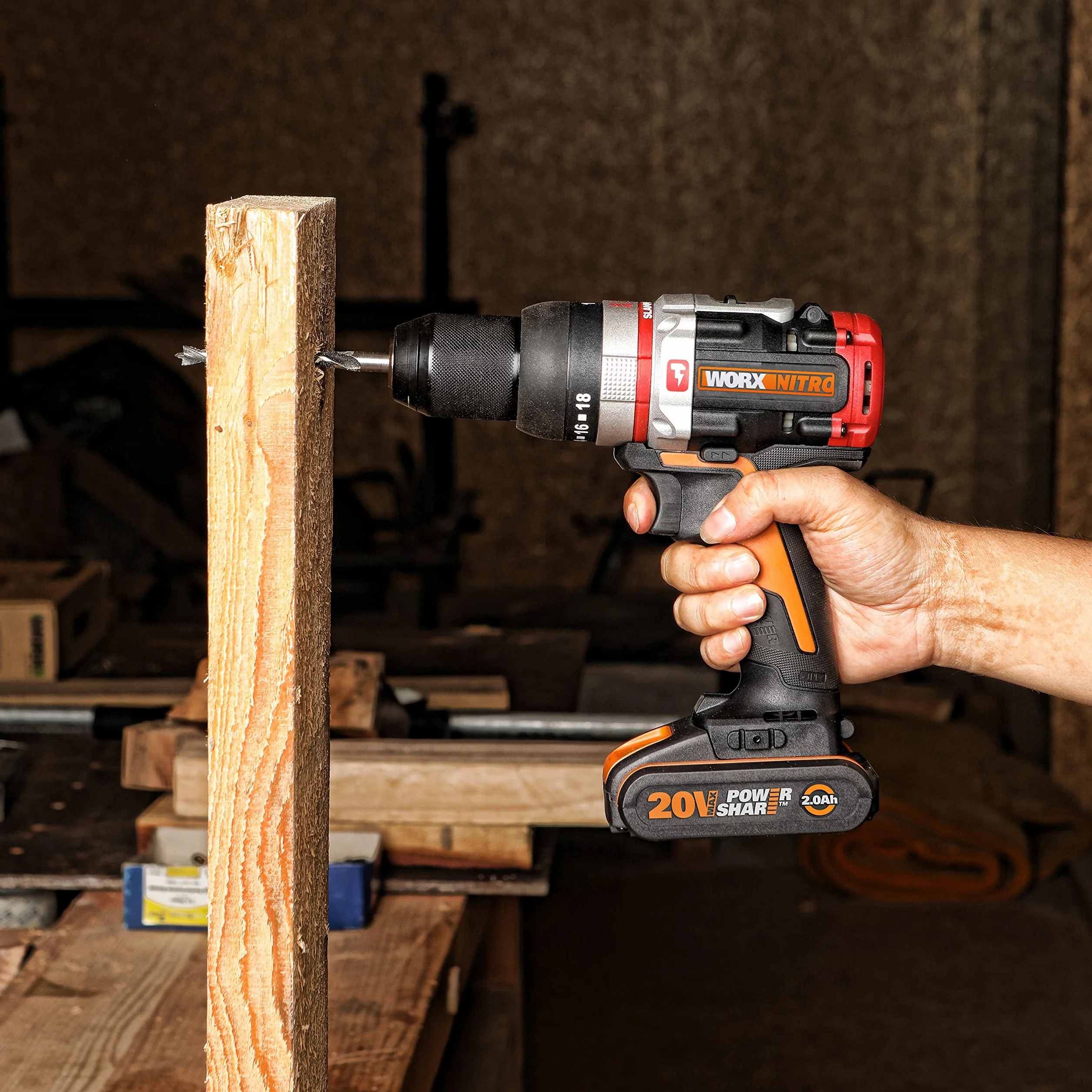 WORX WX354.9 Akumulatorowa Wiertarka Udarowa 20 V Max Slammerdrill bez Akumulatora i Ładowarki
