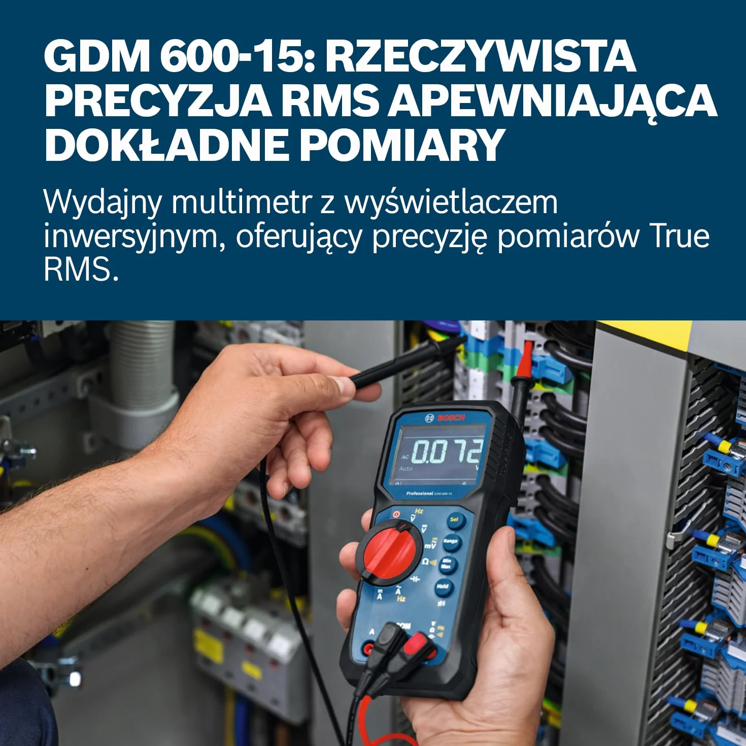 Bosch Professional Cyfrowy miernik uniwersalny GDM 600-15 True RMS LCD
