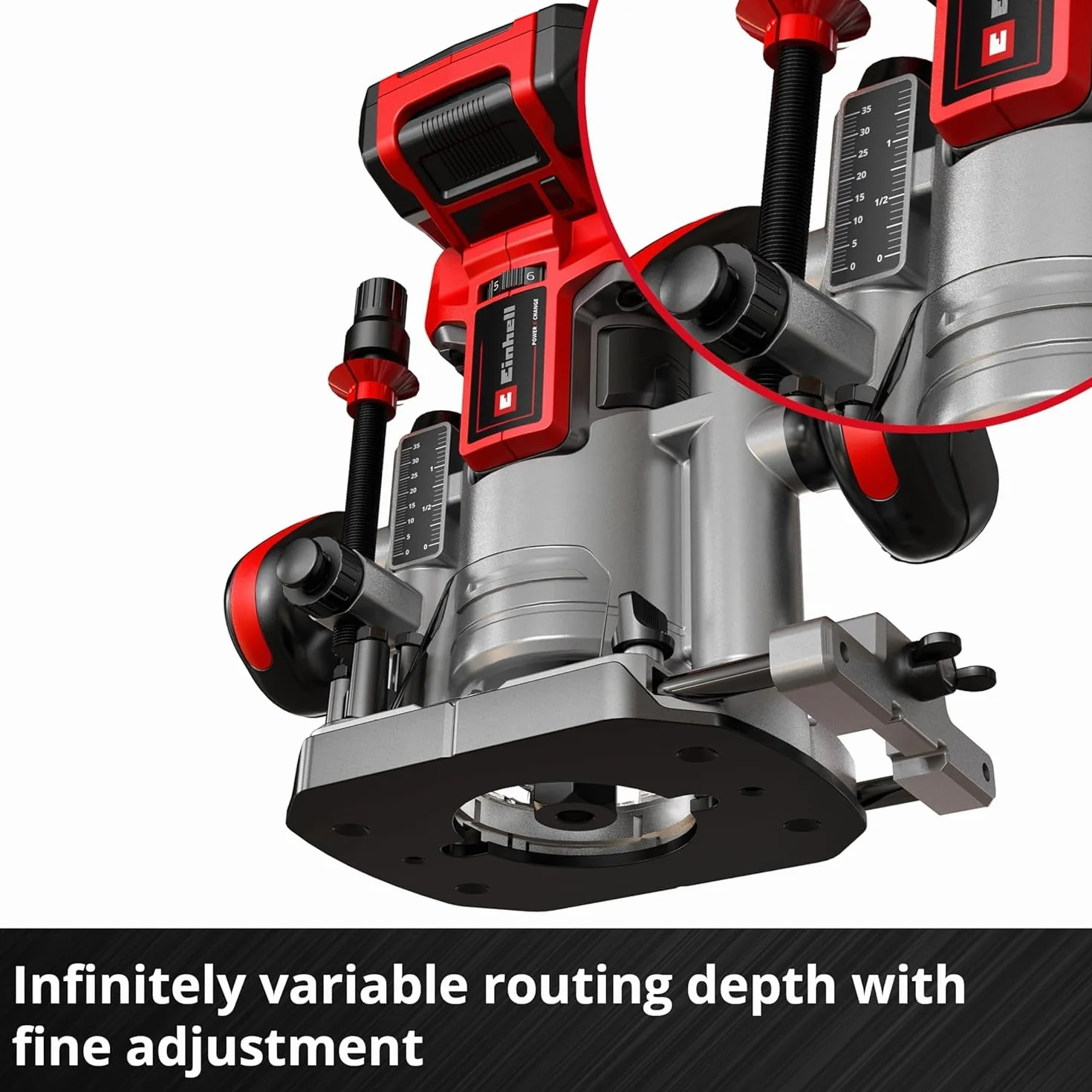 Einhell Tp-Ro 18 Set Li Bl Zestaw Frezarek, Czerwony/Szary, 15.2 x 9.7 x 18.4 cm