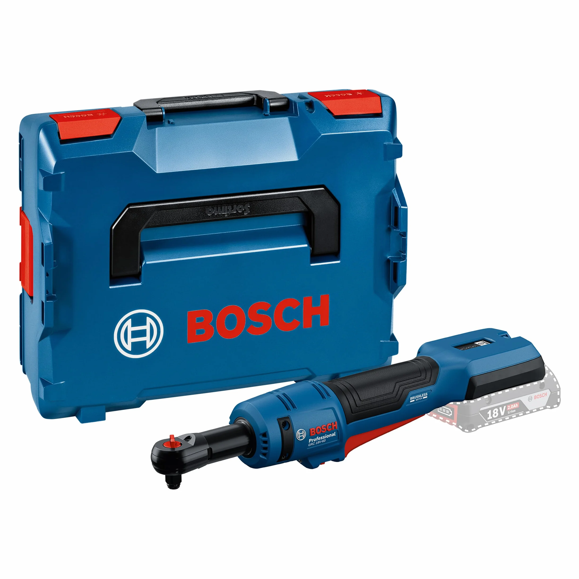 Bosch Professional 18V System Akumulatorowy klucz grzechotkowy GRC 18V-60 (zestaw: walizka L-BOXX)