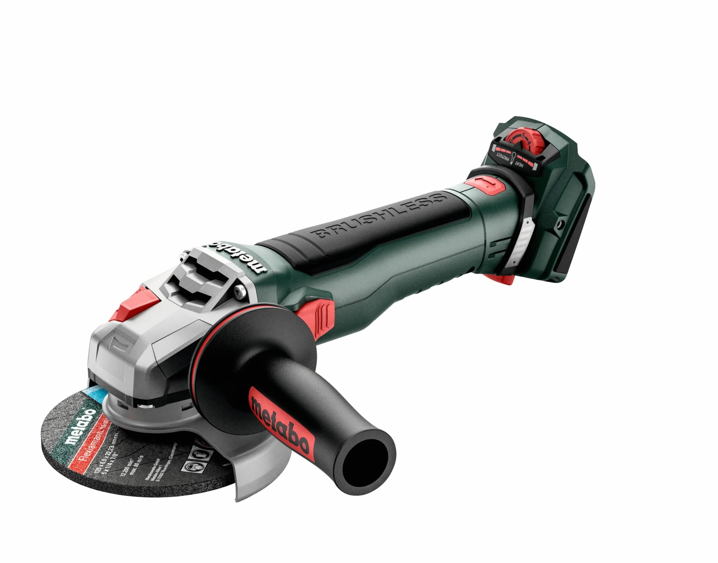 Metabo akumulatorowa szlifierka kątowa WVB 18 LT BL 11-125 Quick – 613057840 – 18 V – Szlifierka z wydajnym silnikiem bezszczotkowym – Bez akumulatora i ładowarki