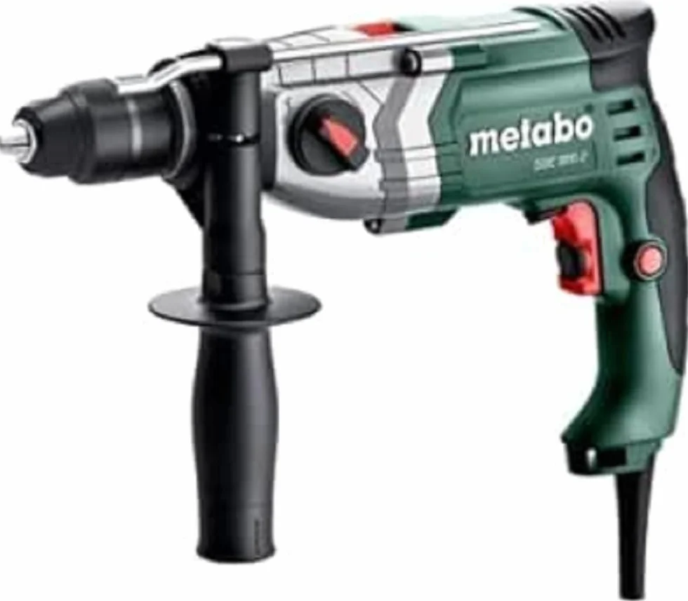 Metabo wiertarka udarowa SBE 800-2 – 601744500 – Z regulacją prędkości obrotowej do wiercenia w prawie wszystkich materiałach – Długość kabla 4 m
