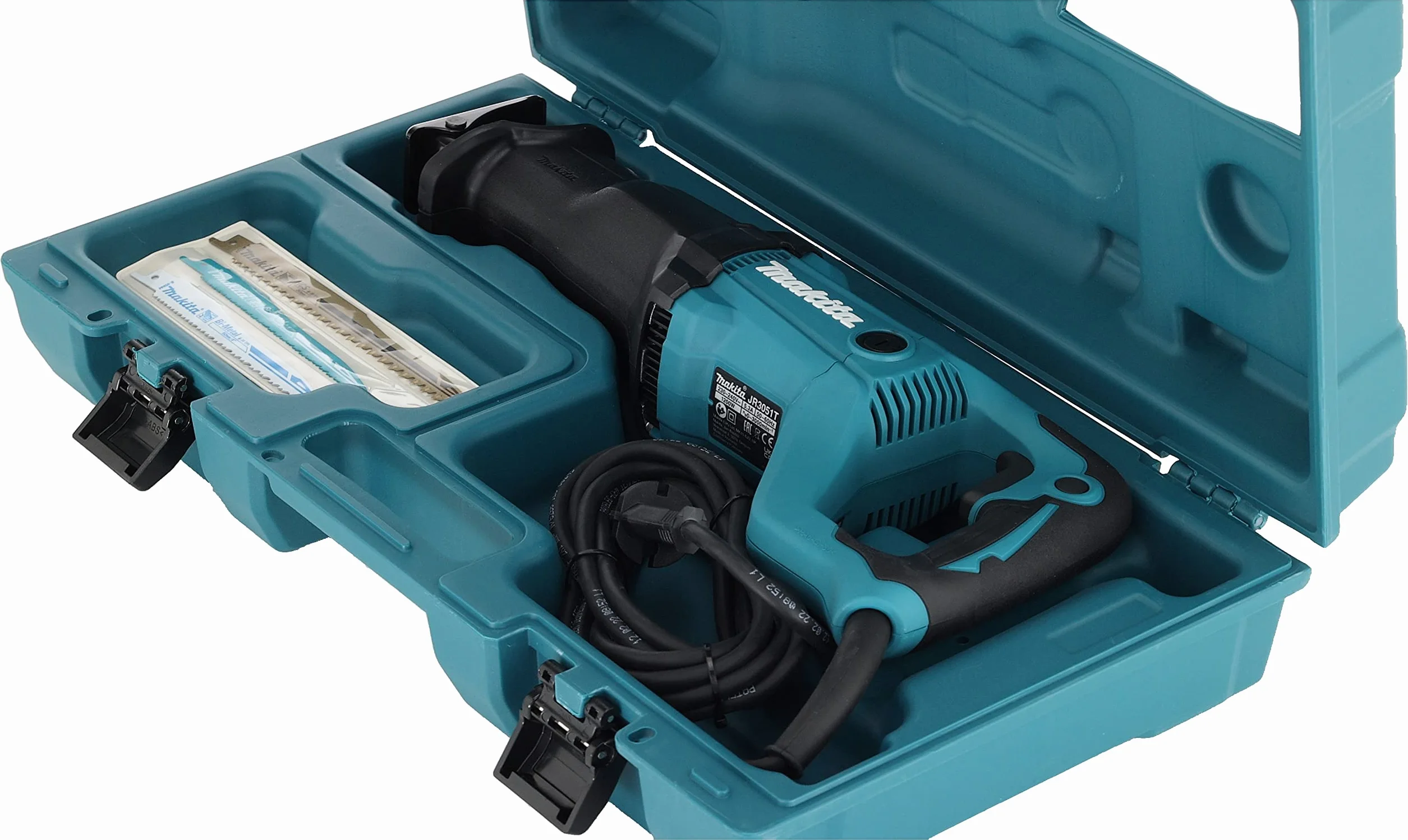 Makita JR3051TK/2 Piła Szablasta, 1200 W, 240 V, Niebieski/Czarny