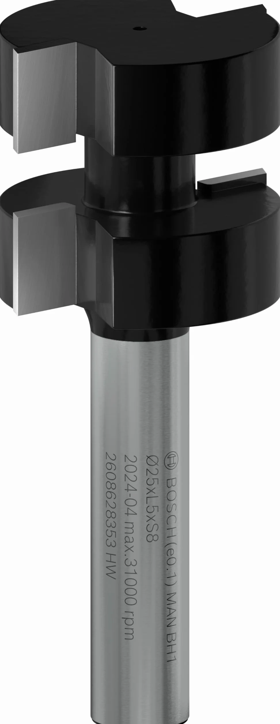 Bosch 1x Frez PRO do łączenia na pióro i wpust (do Miękkie drewno, Twarde drewno, Ø 25 mm, Professional Akcesoria Frez ręczny, Frez krawędziowy)