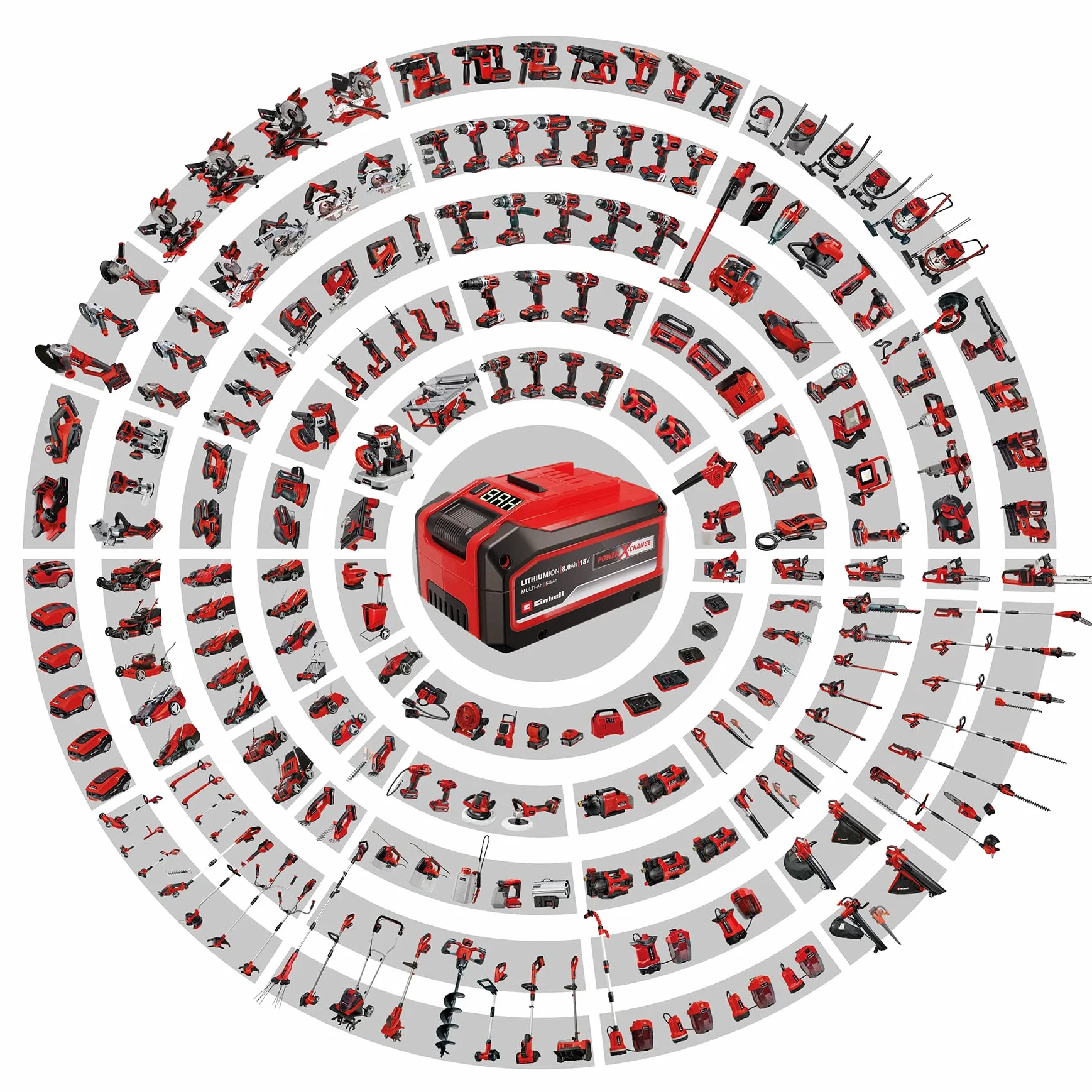 Einhell Fixetto 18/50 N Power X- Change Gwoździarka, Czerwony, ‎29 x 26 x 26 cm