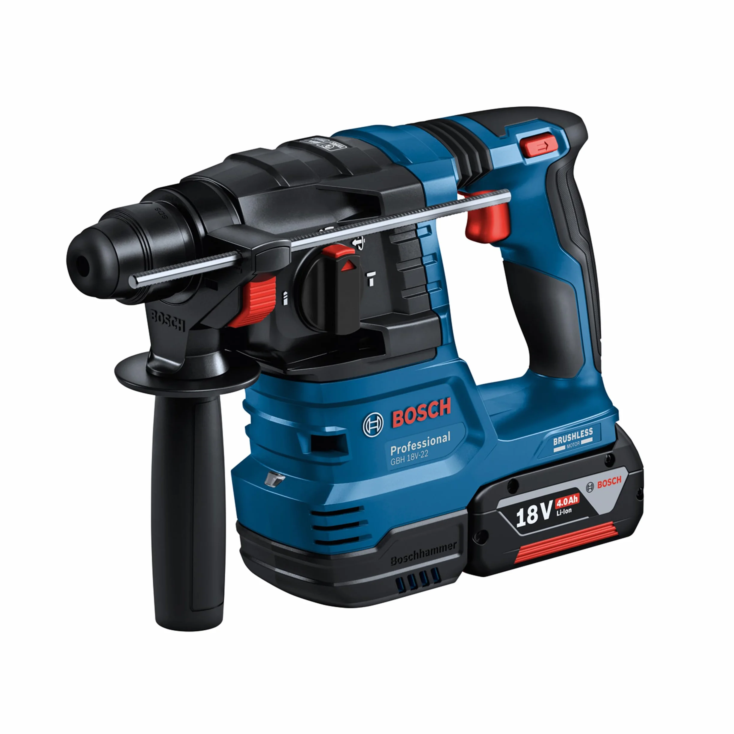 Bosch Professional 18V System Akumulatorowy zestaw Combo: GSB 18V-45 + GBH 18V-22 + GWS 18V-8 (zestaw: 3 akumulatory GBA 18V 4.0Ah, ładowarka GAL 18V-40, torba) – Amazon Exclusive