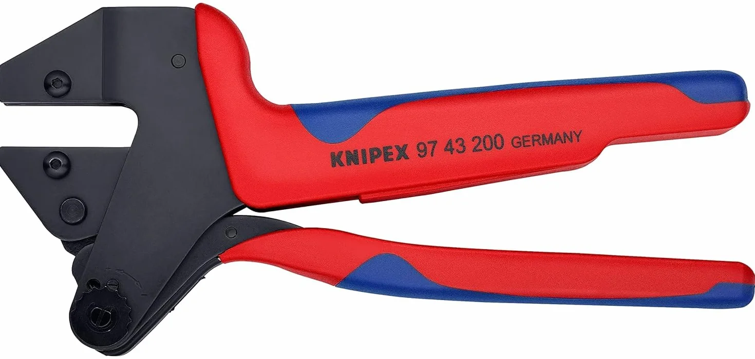KNIPEX Szczypce do zagniatania typu Crimp System do wymiennych matryc zagniatających z osłonkami wielokomponentowymi 200 mm, 97 43 200 A