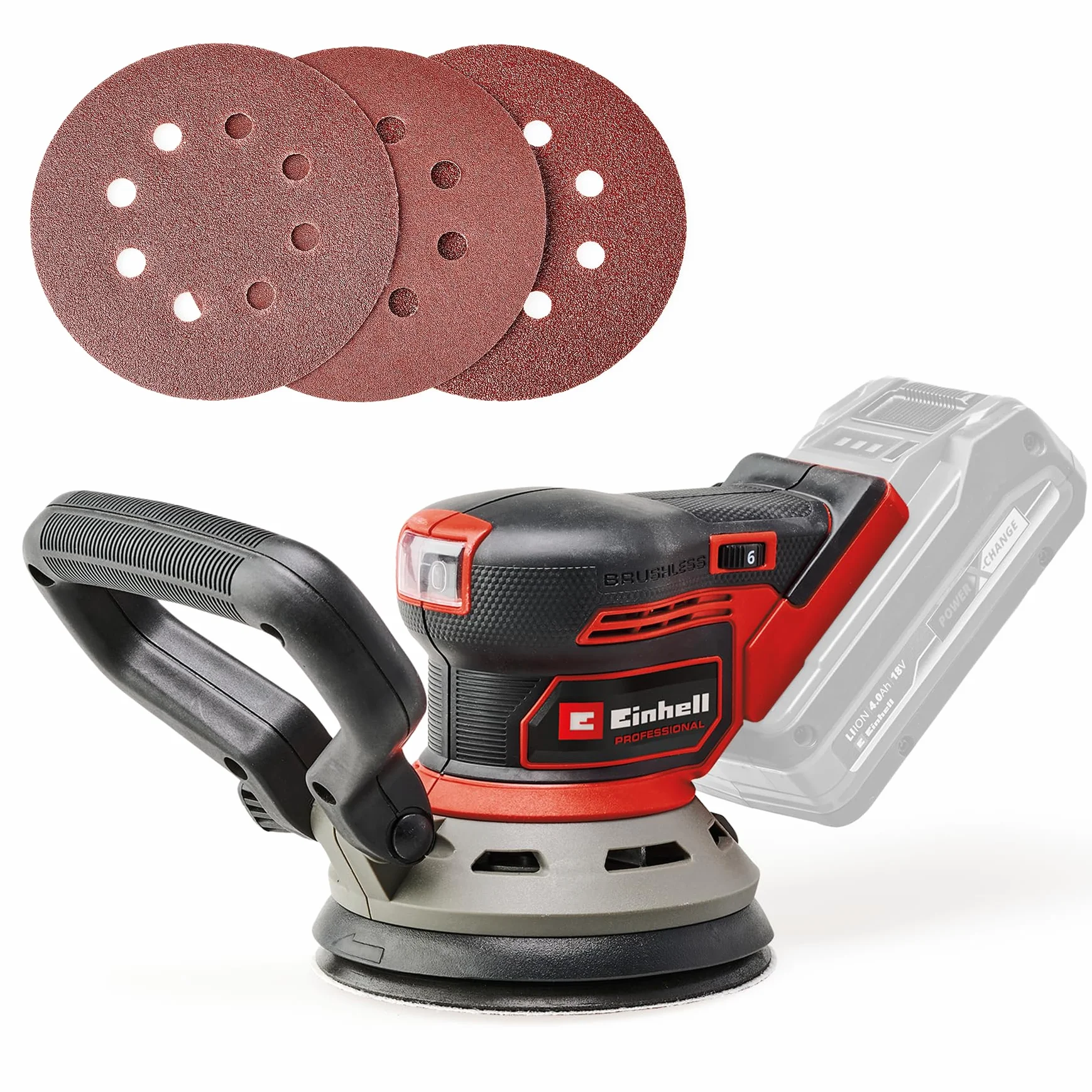 Einhell TP-RS 18/32 Li BL Szlifierka mimośrodowa 18V bezszczotkowa 125mm Power X-Change Solo