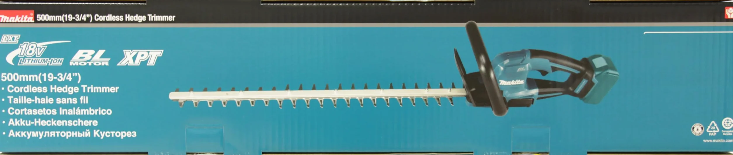 Makita DUH506Z akumulatorowe nożyce do żywopłotu, 50 cm, 18 V (bez akumulatora, bez ładowarki)