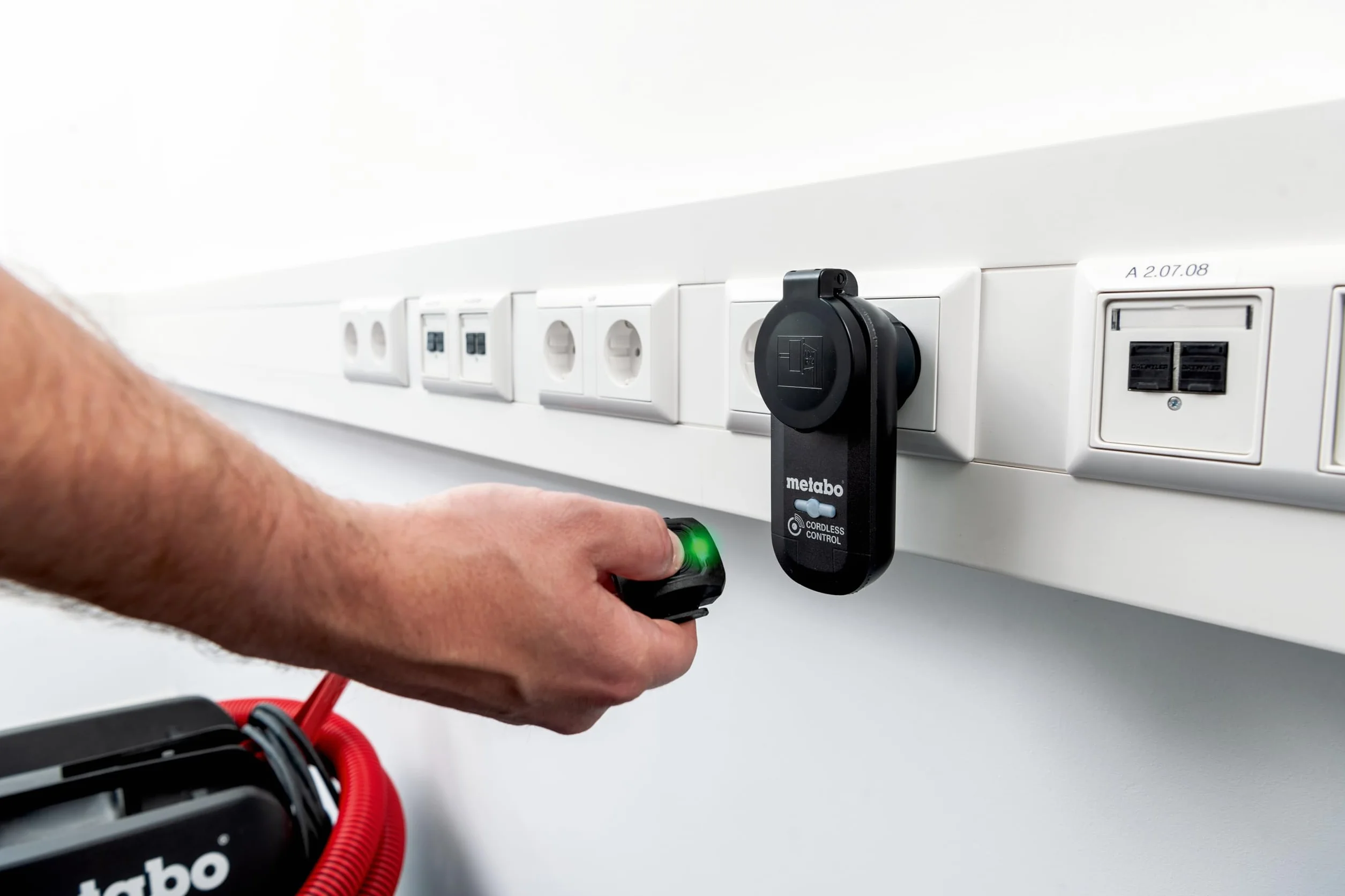 Metabo Zestaw start/stop CordlessControl, typ F – 630231000 – automatyczne sterowanie odkurzaczem sieciowym