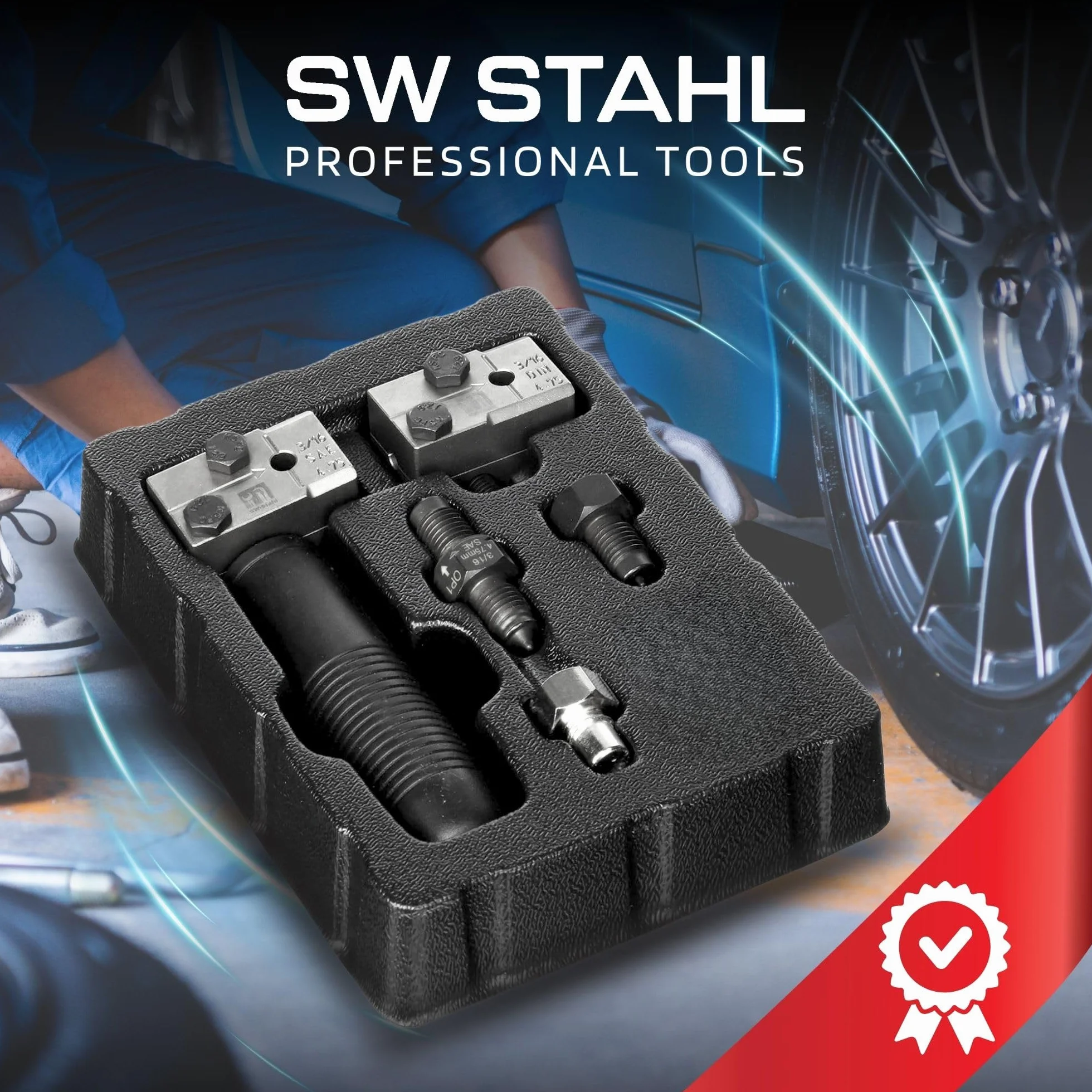 SW-Stahl 24529L mechaniczne urządzenie do zaciskania przewodów hamulcowych 4,75 mm (3/16") SAE DIN