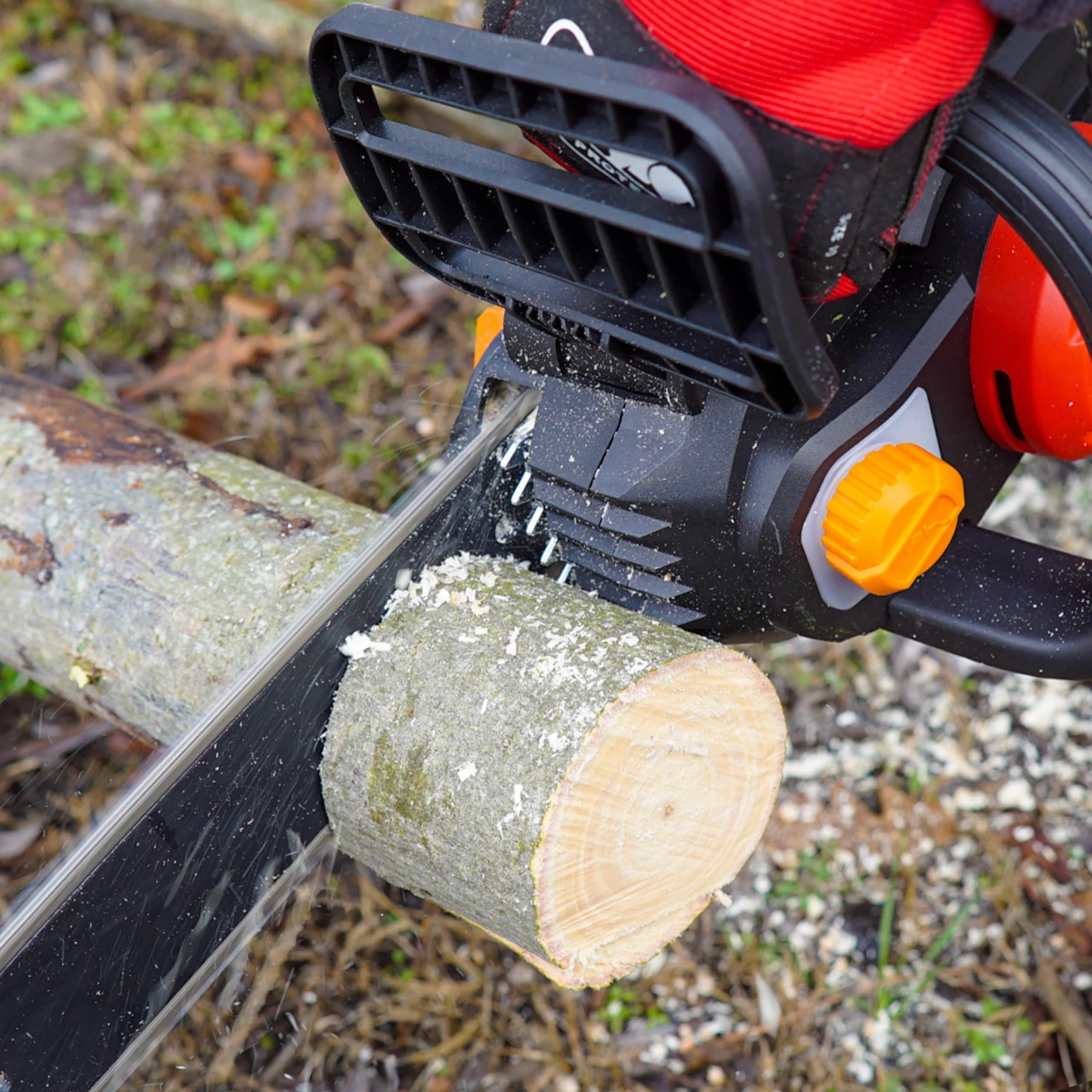 WORX WG350E.9 Nitro profesjonalna akumulatorowa piła łańcuchowa 20 V, wydajna piła do drewna, długość cięcia 10 m/s, długość cięcia 30 cm, kompaktowa i bezpieczna, automatyczne smarowanie, łatwe
