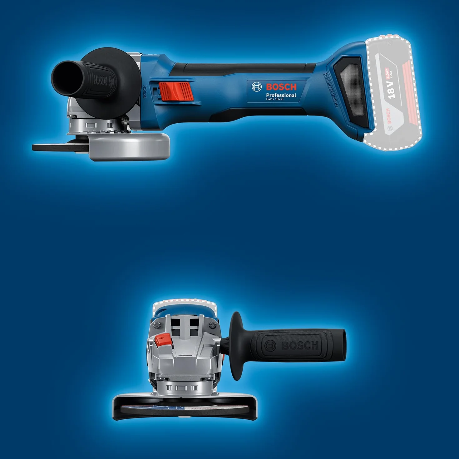Bosch Professional akumulatorowa szlifierka kątowa GWS 18V-8 125 mm