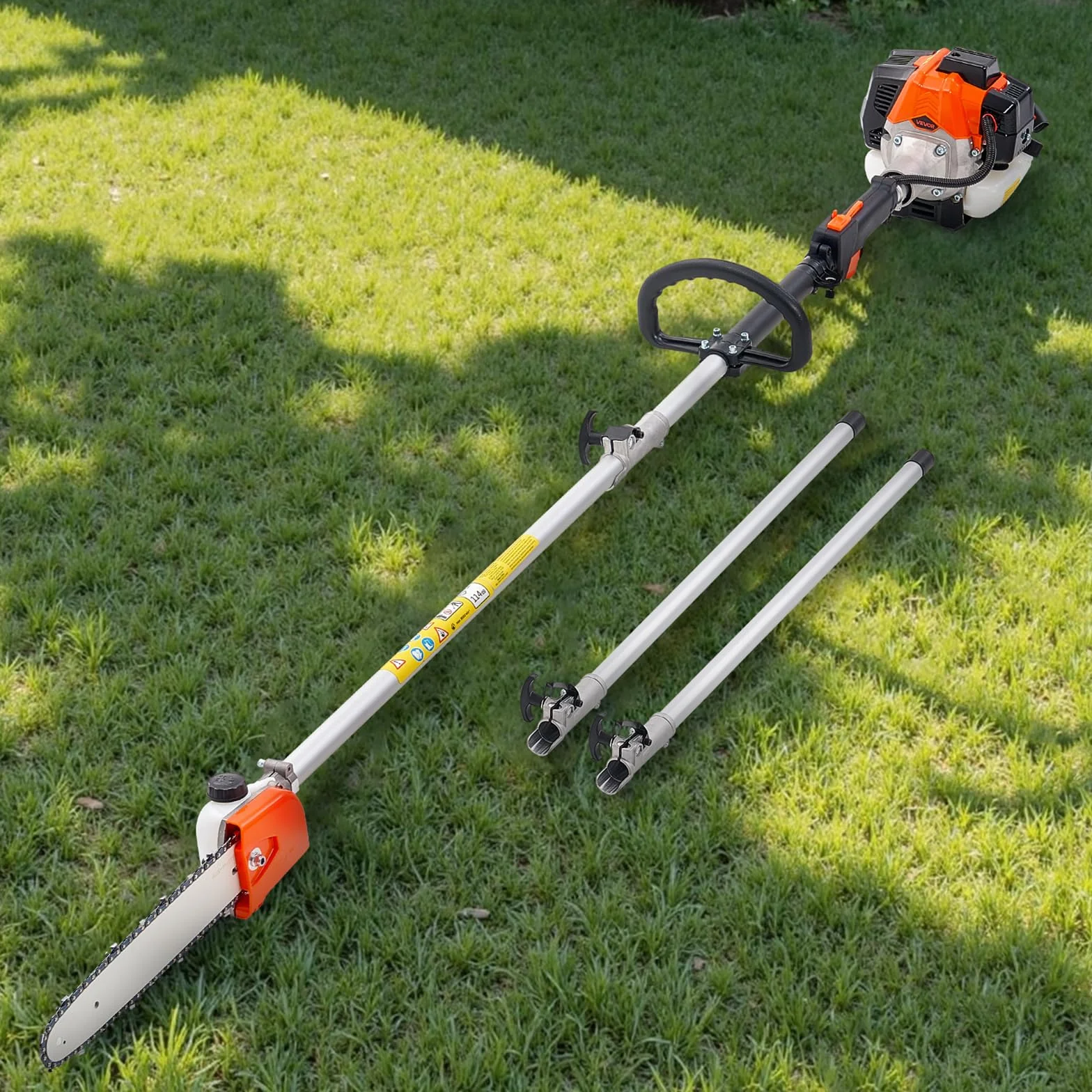 VEVOR 25cc 2-suwowa piła łańcuchowa 25 cm3 pręt tnący 30,5 cm zbiornik 650 ml wysuwane 2,12-3,6 m