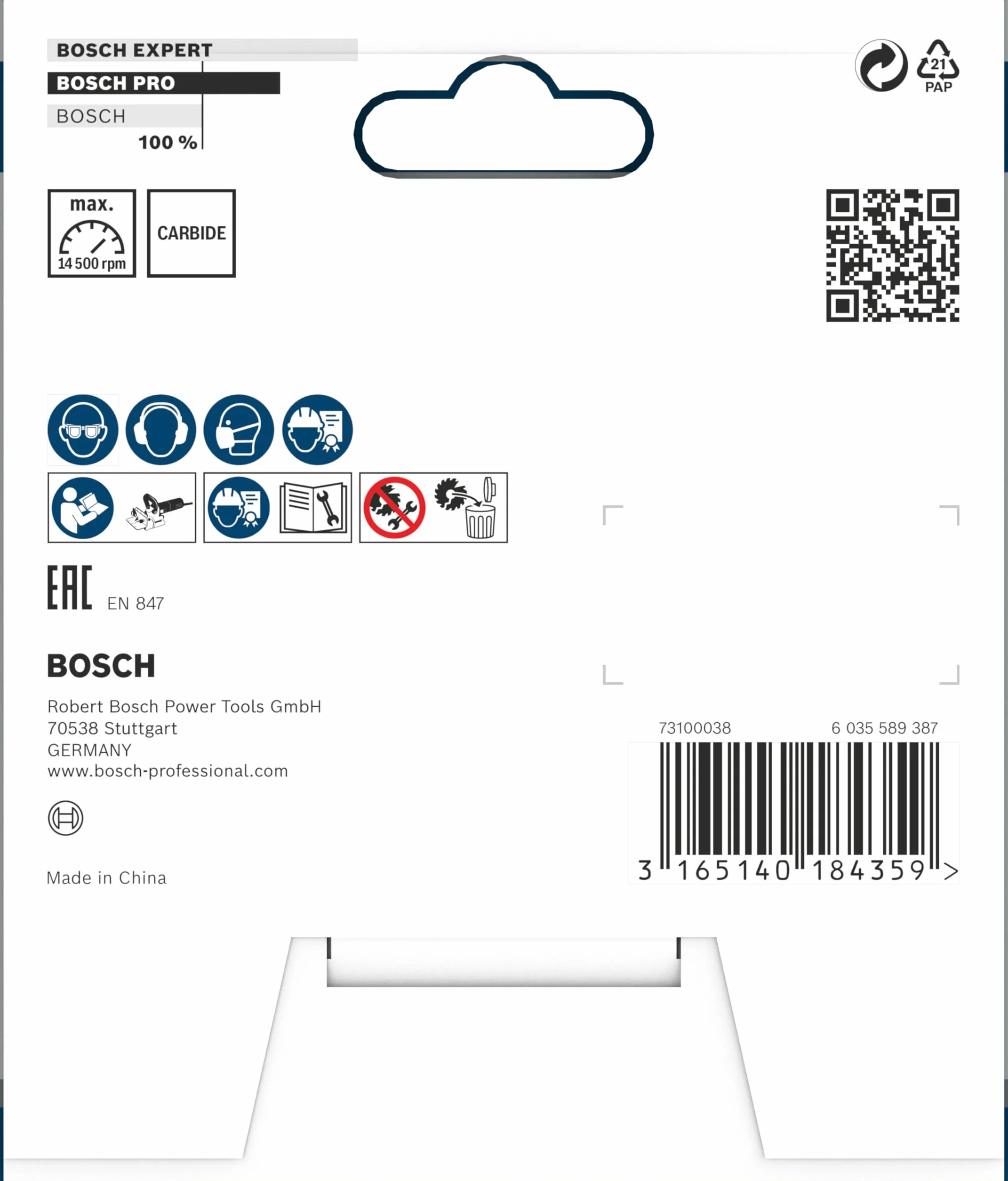 Bosch 1x Głowica frezująca PRO boczna (do Miękkie drewno, Twarde drewno, 135 x 115 mm, Professional Akcesoria Frezarka do łączników płaskich)