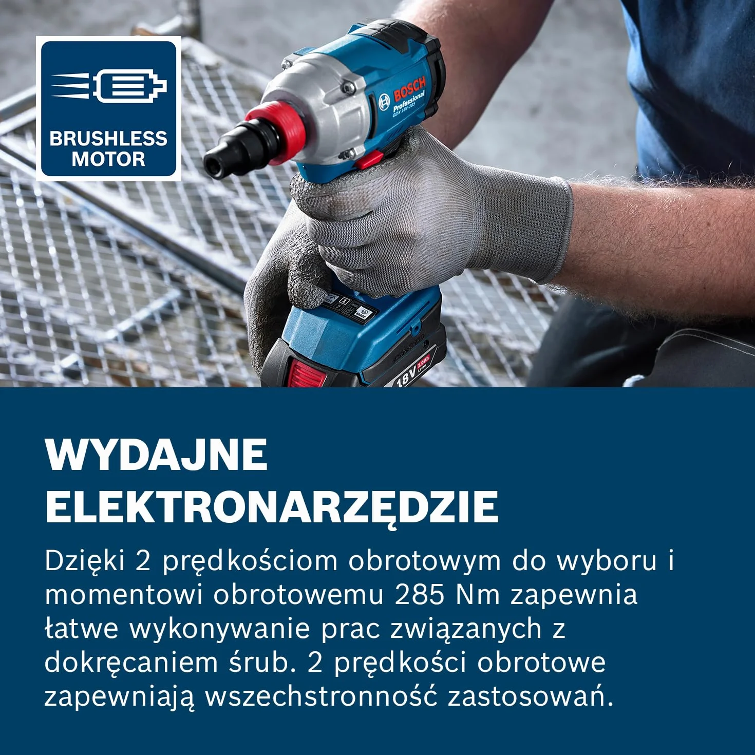 Bosch Professional GDX 18V-285 akumulatorowa wkrętarka udarowa 18 V