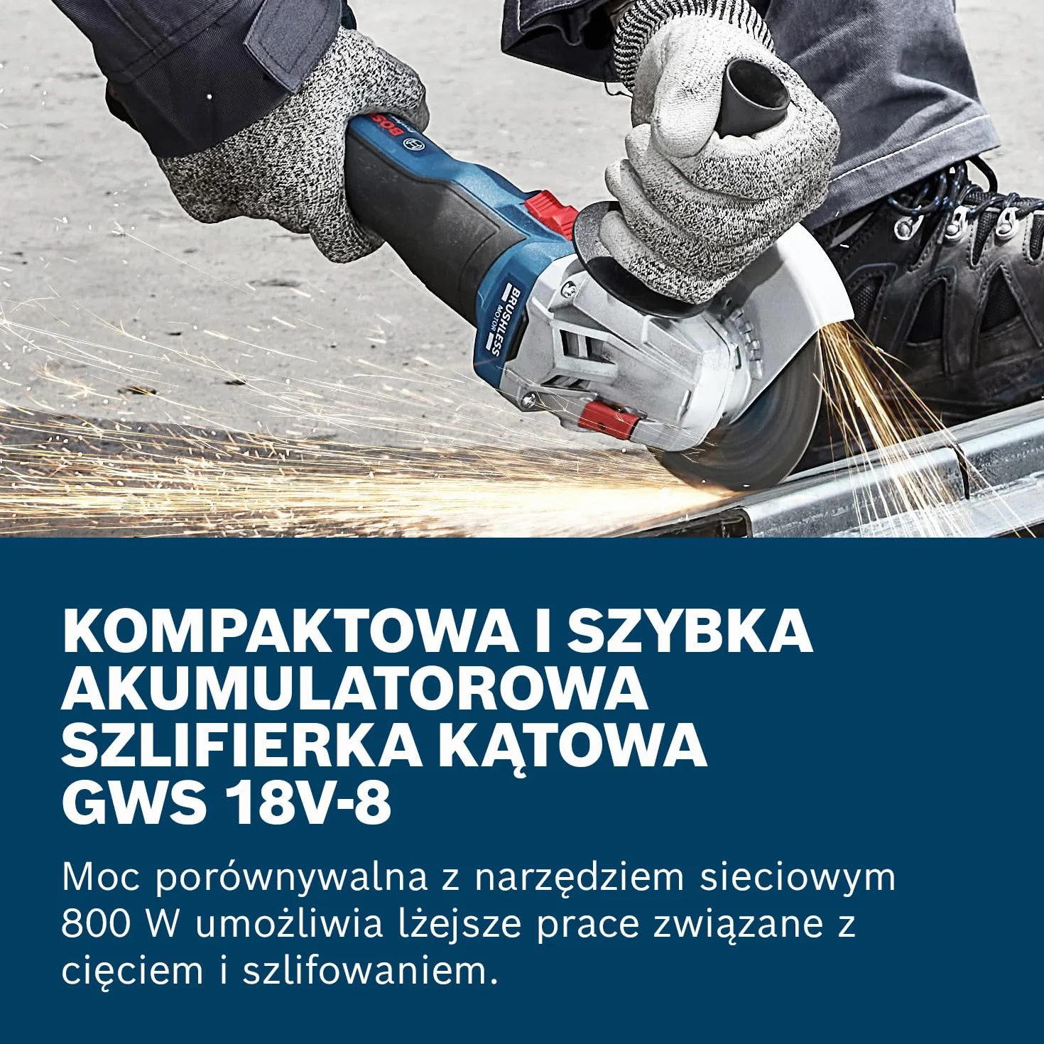 Bosch Professional akumulatorowa szlifierka kątowa GWS 18V-8 125 mm
