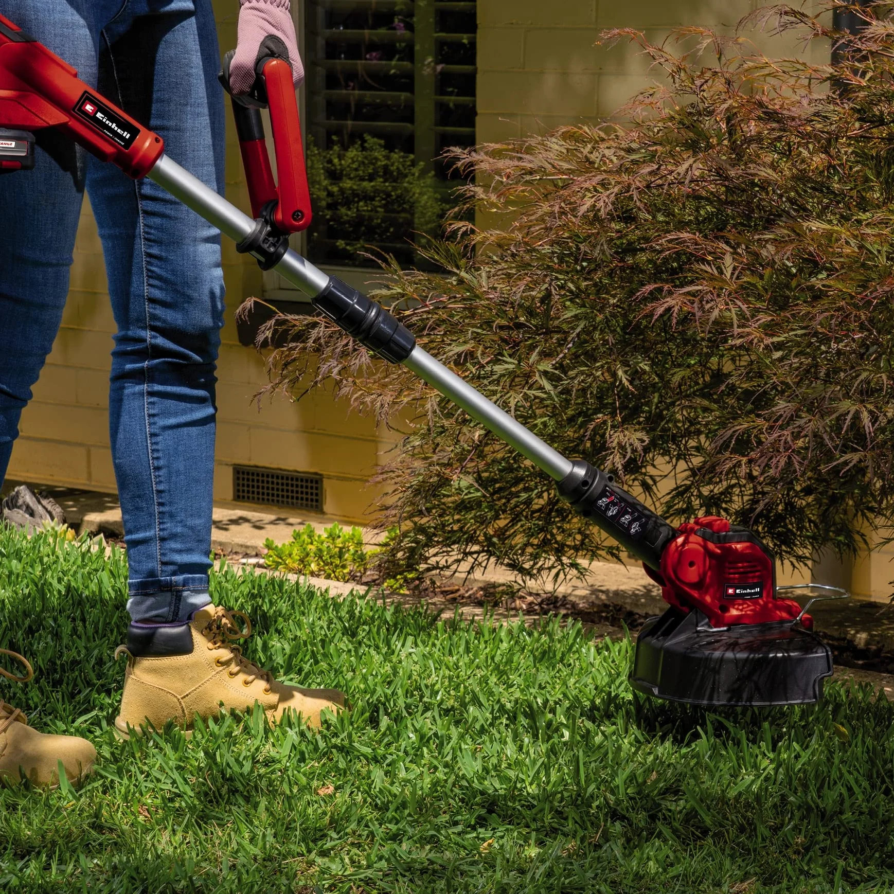 Einhell GE-CT 18/28 Li TC-Solo Akumulatorowa Podkaszarka do Trawy 28 cm Czerwony Czarny