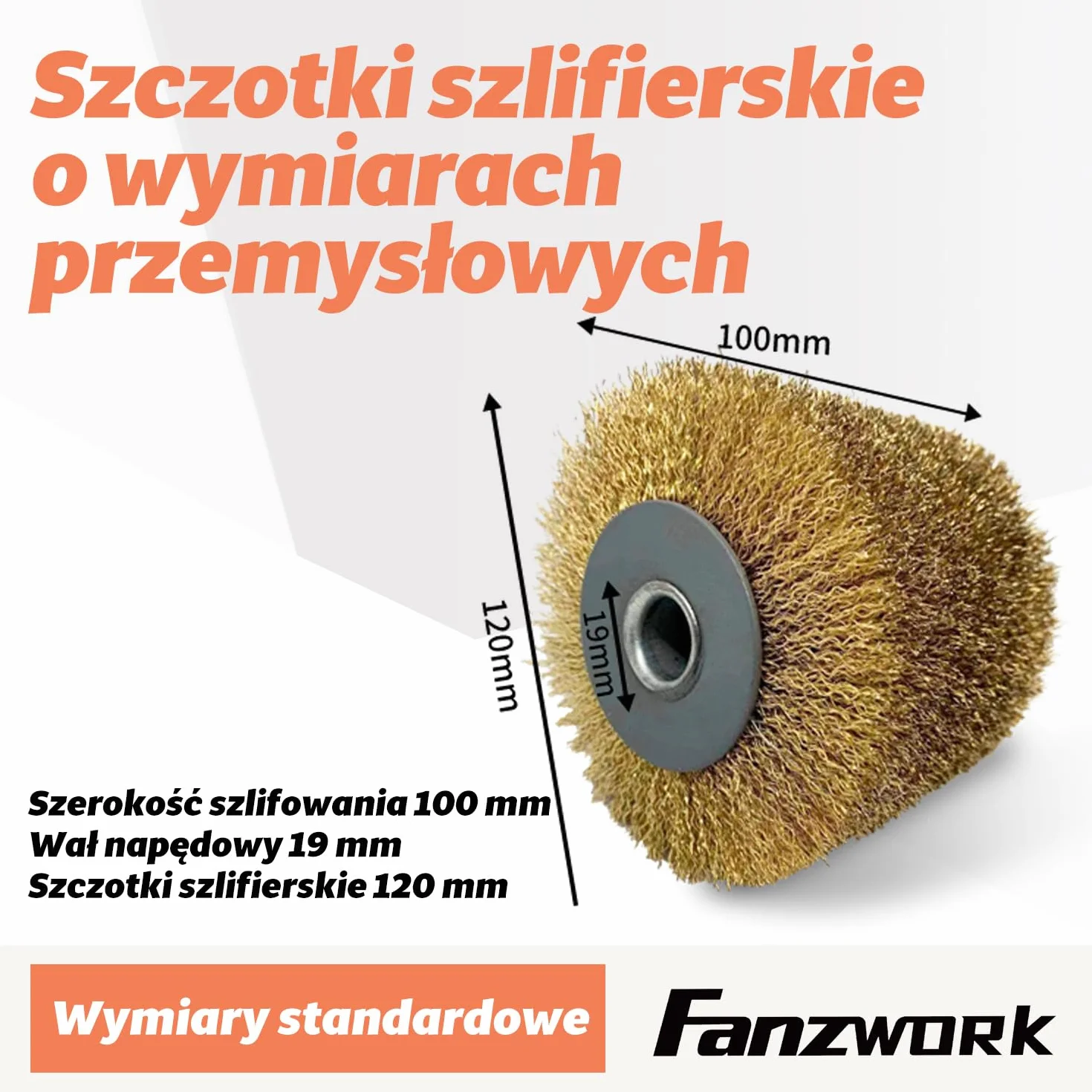 FANZWORK V2 1500 W Szlifierka szczotkowa satynowa do renowacji powierzchni z odkurzaczem