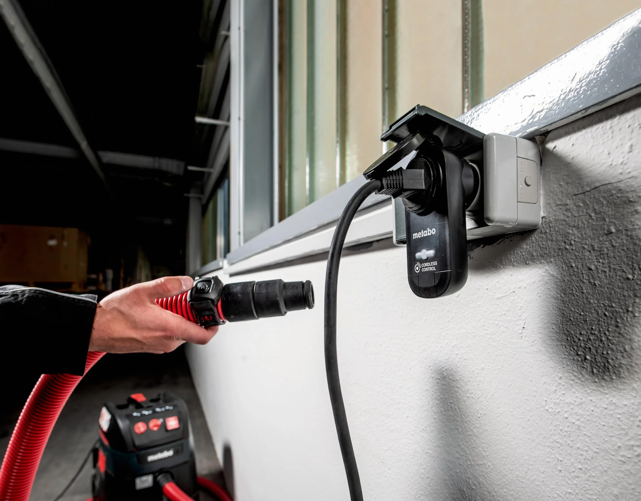 Metabo Zestaw start/stop CordlessControl, typ F – 630231000 – automatyczne sterowanie odkurzaczem sieciowym