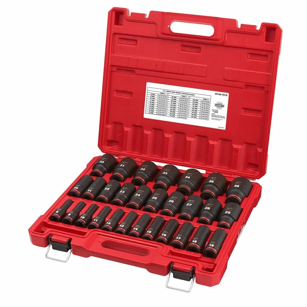 Zestaw 29 kluczy nasadowych metrycznych 6-punktowych Shockwave Impact Duty™ 1/2" Drive 49-66-7015