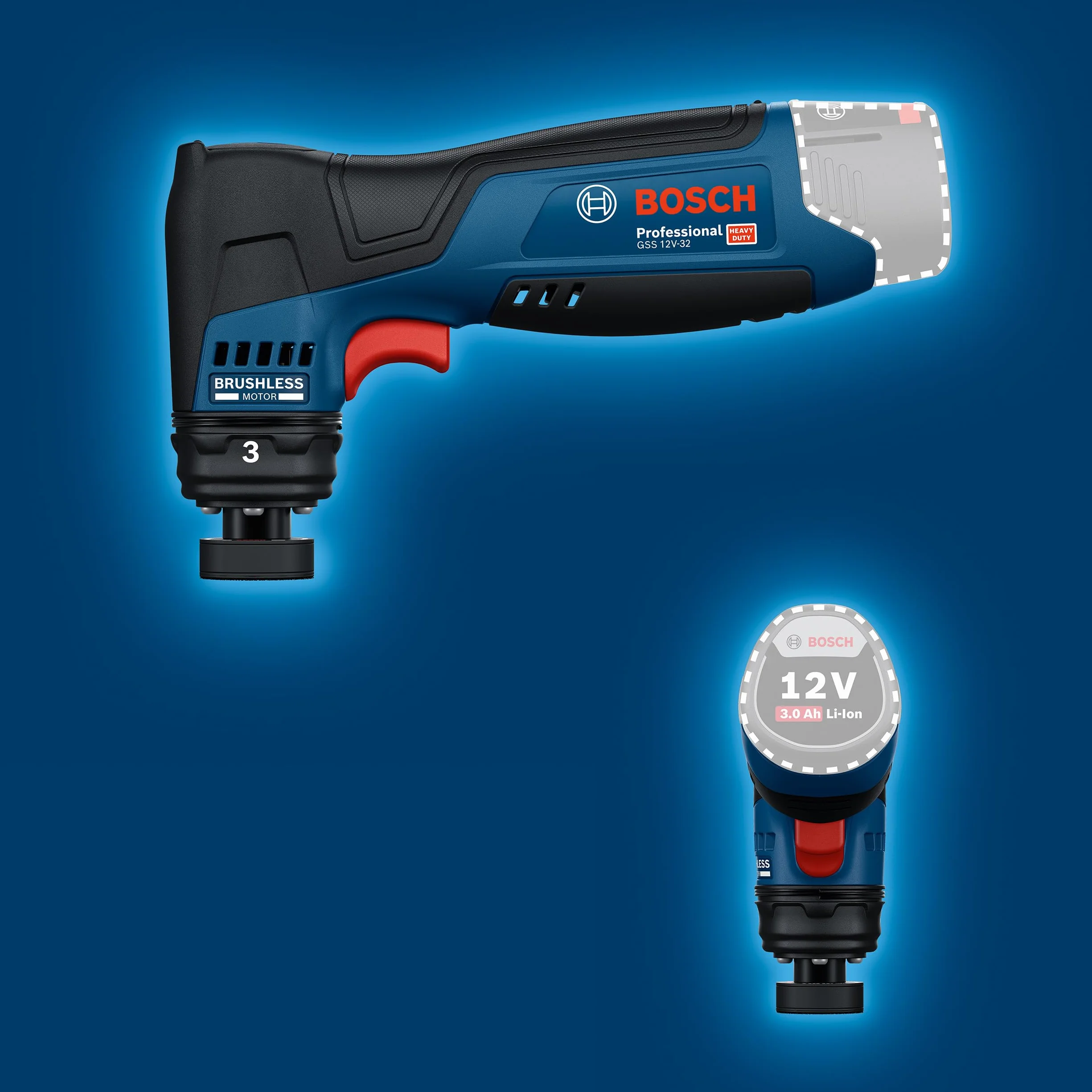 Bosch Professional Akumulatorowa Szlifierka Oscylacyjna GSS 12V-32 32 mm