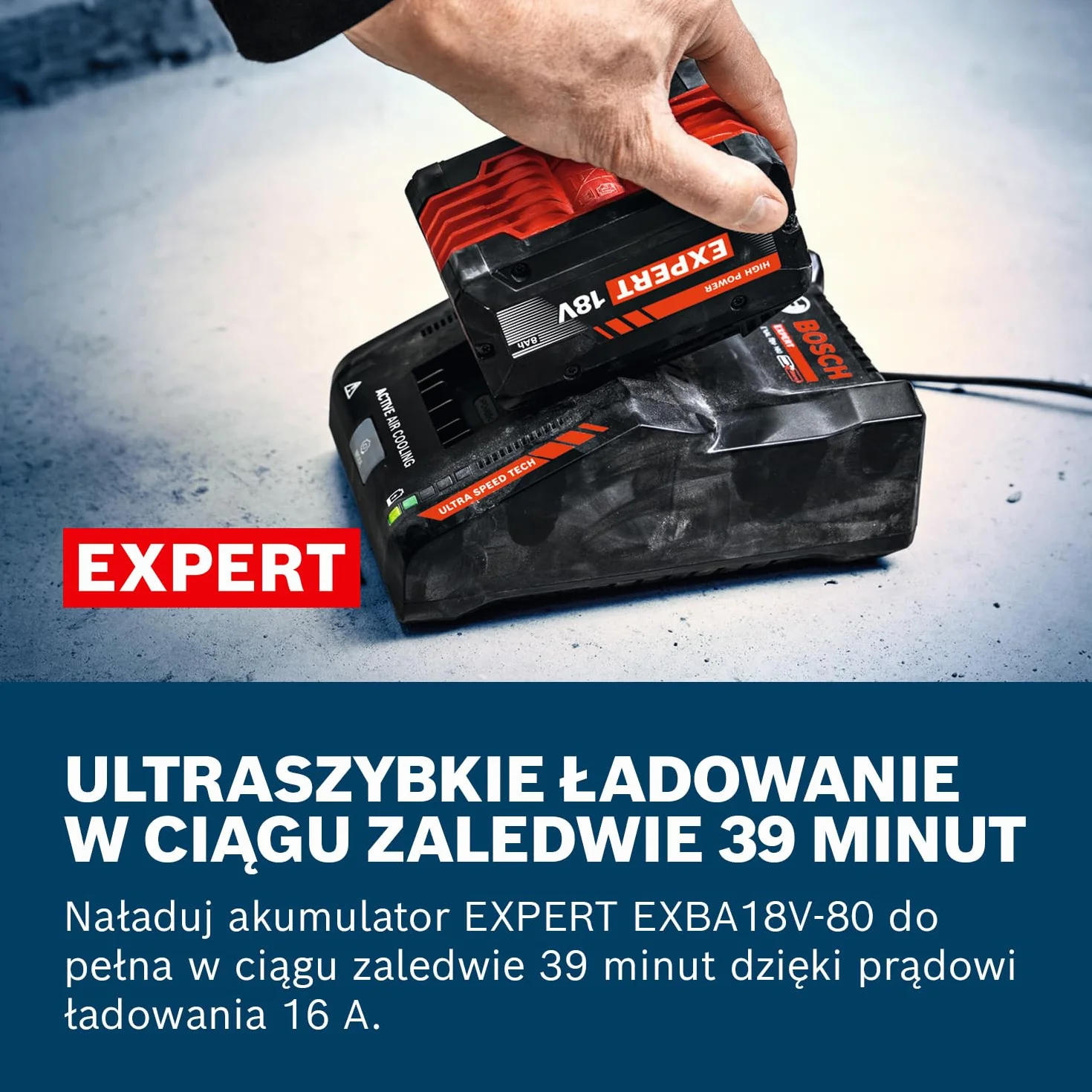 Bosch EXPERT EXAL18V2-160 Ładowarka 18V System Mobilna