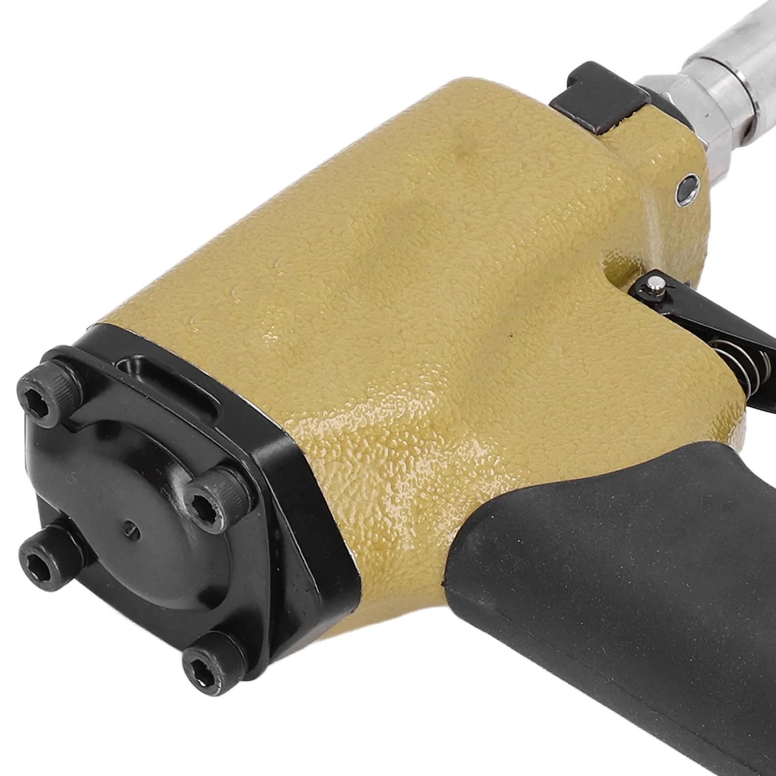 Ejoyous Pneumatyczny Pistolet do Pinezek, Pistolet Pneumatyczny ze Stopu Aluminium, Tuleja Magnetyczna od 4 do 7 Kgf Cm3, Płytka Gwoździ 54, wykończeń Tapicerskich Pokrowiec na Krzesło Obróbki