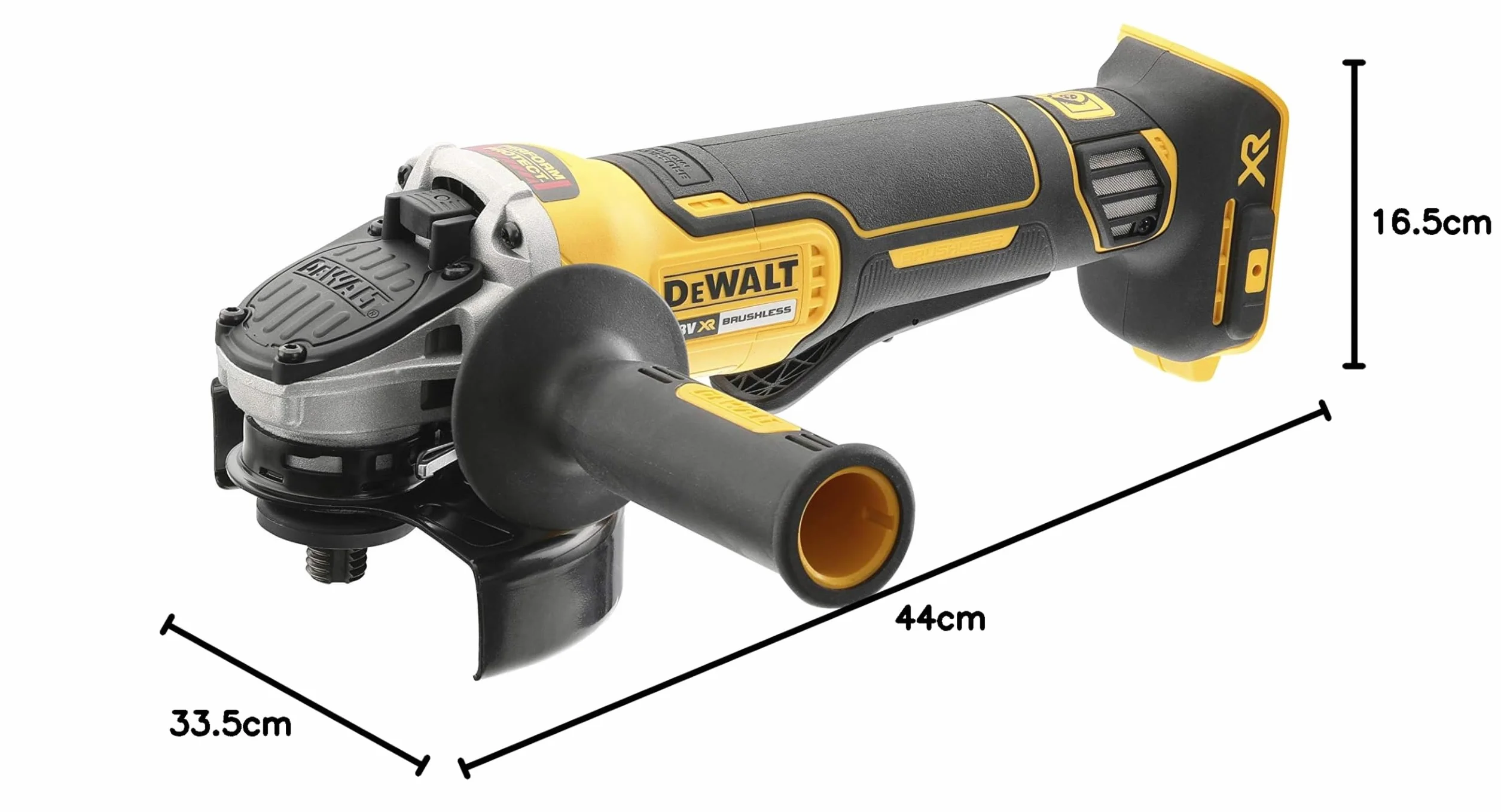 Dewalt XR Akumulatorowa Szlifierka Kątowa 125 mm Czarny/Żółty