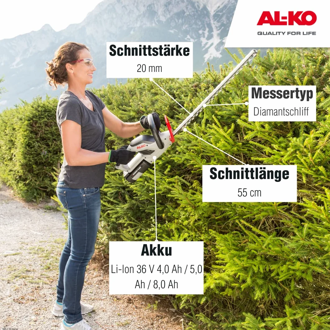 Energy Flex HT 4055 Akumulatorowy trymer do żywopłotu, ostrze 55 cm