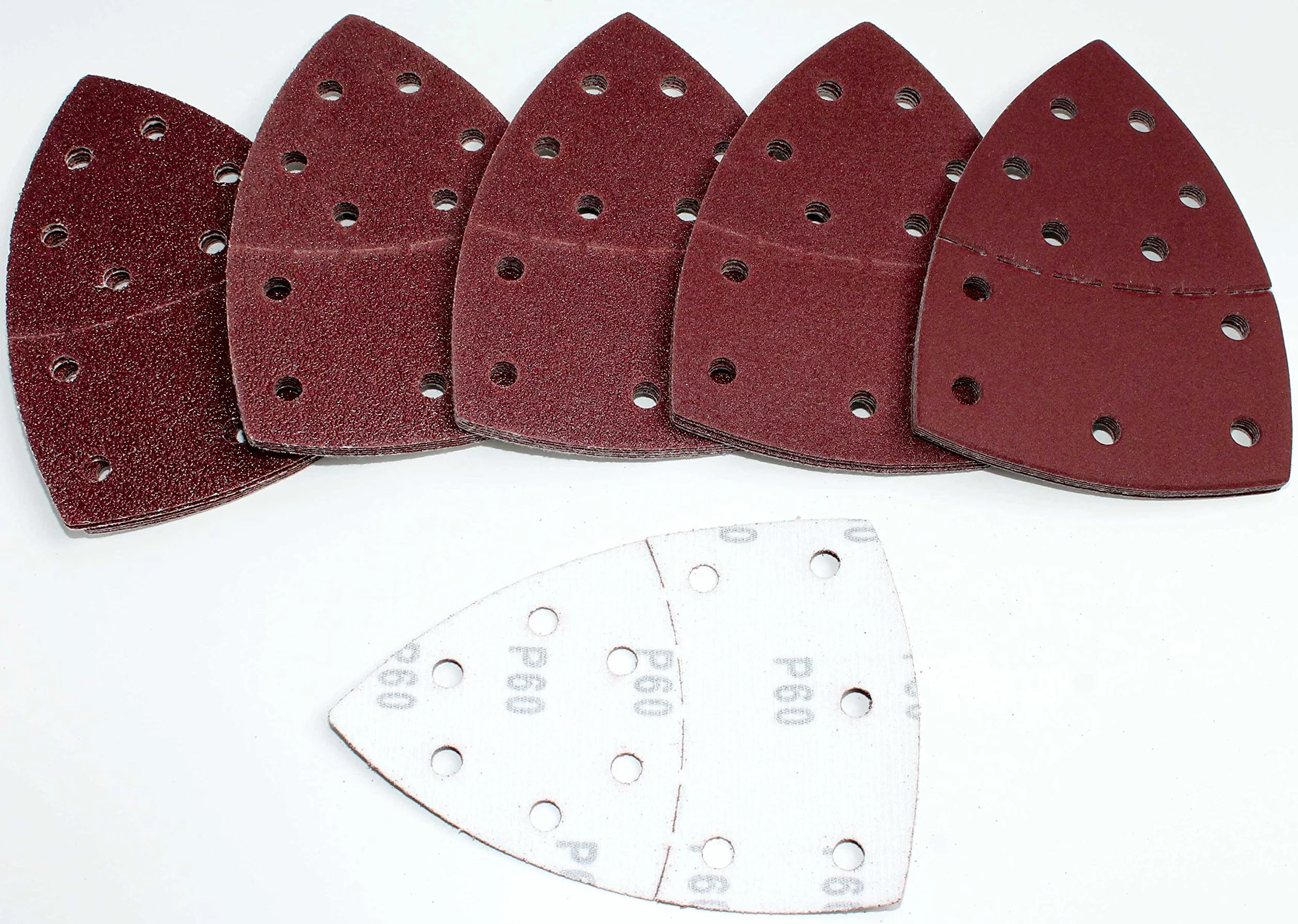 120 sztuk arkuszy szlifierskich na rzep SBS 105 x 152 mm, ziarnistość 20 x 40/60/80/120/180/240 do szlifierek wielofunkcyjnych Bosch PSM 200 AGE, PSM 160 A, PSM 100 A, PSM 80 A, Prio, Ventaro, Skil